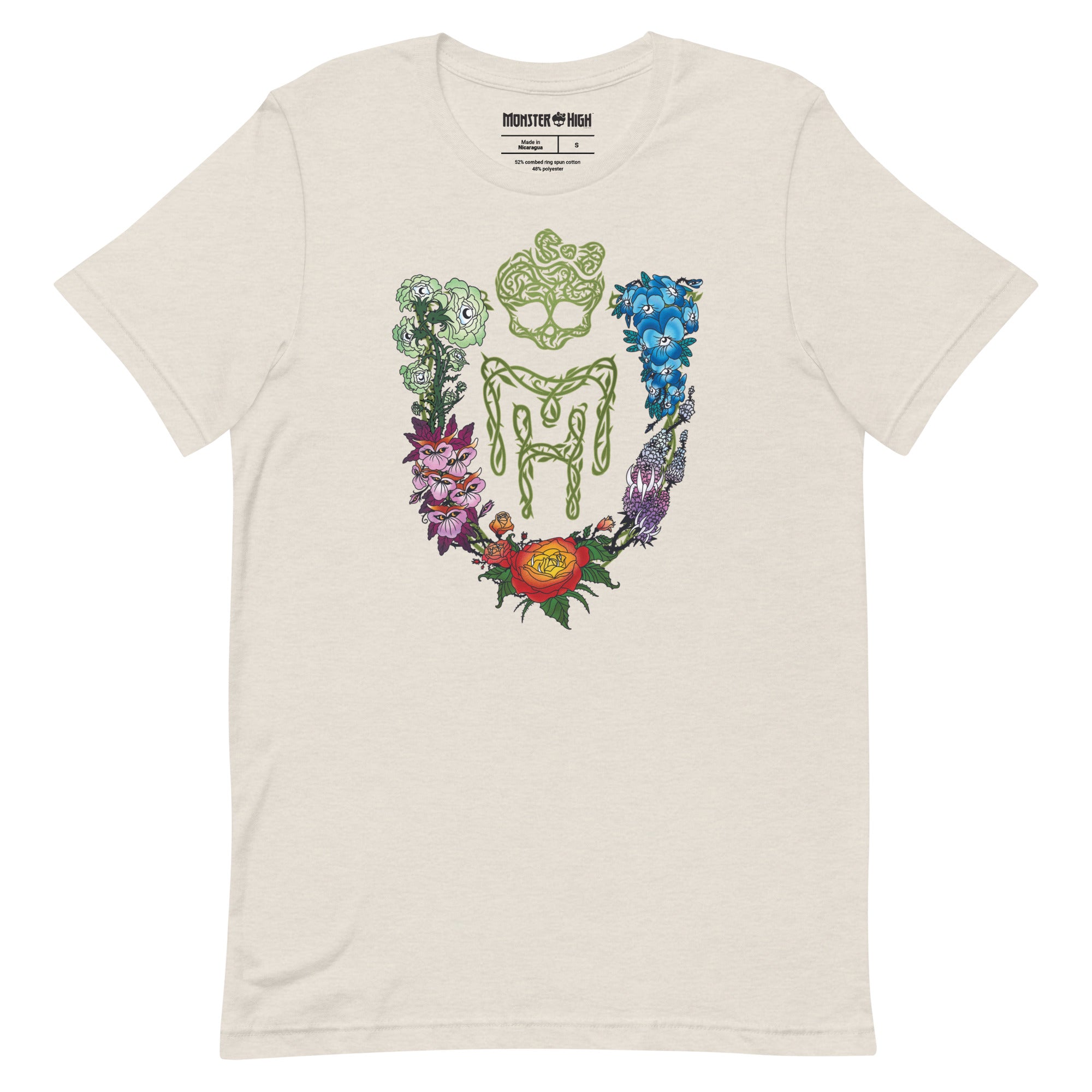 Monster High Pride Floral Oatmeal T-Shirt (Jeremy Holder)