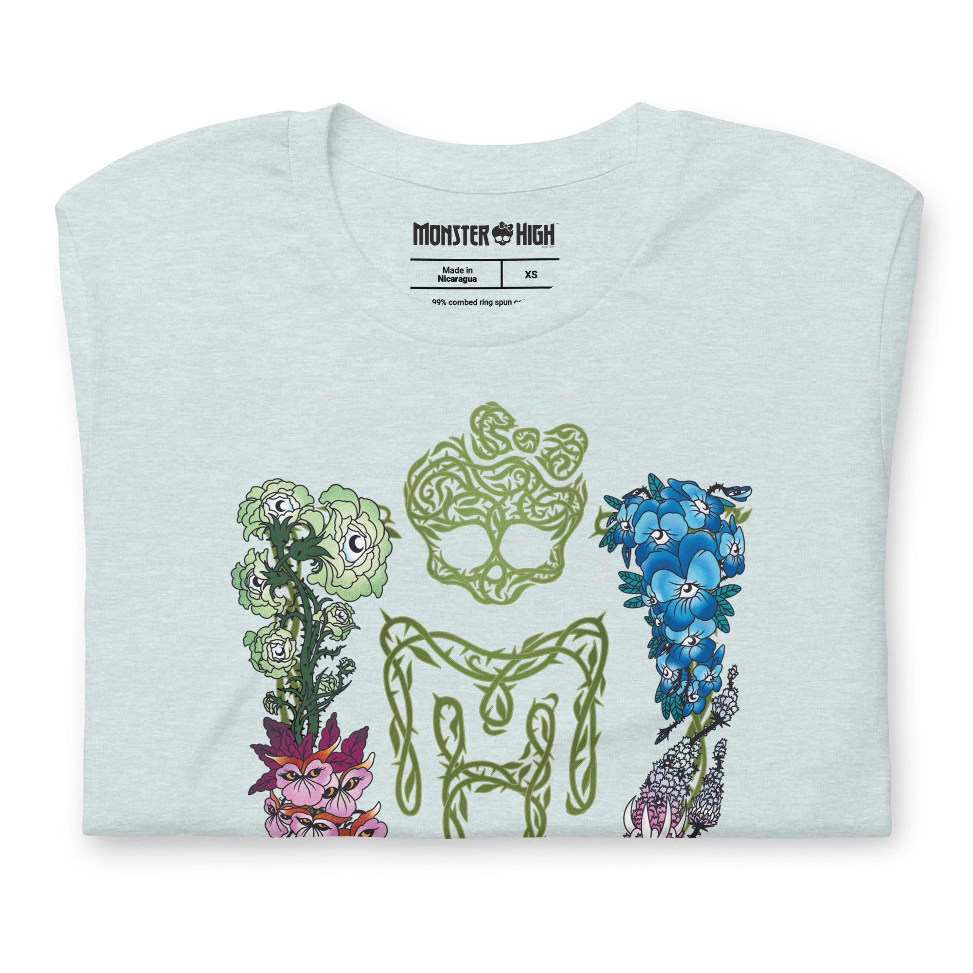 Monster High Pride Floral Blue T-Shirt (Jeremy Holder)