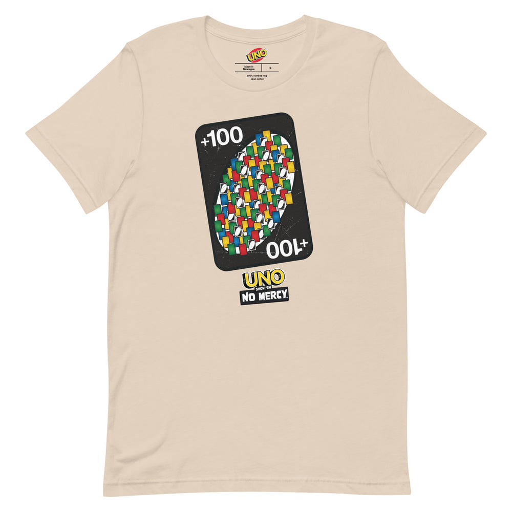 UNO +100 Card Cream T-Shirt – Mattel Creations