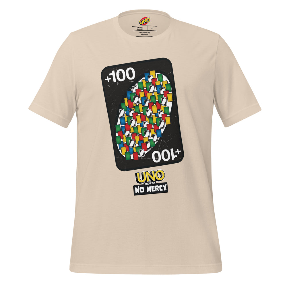 UNO +100 Card Cream T-Shirt