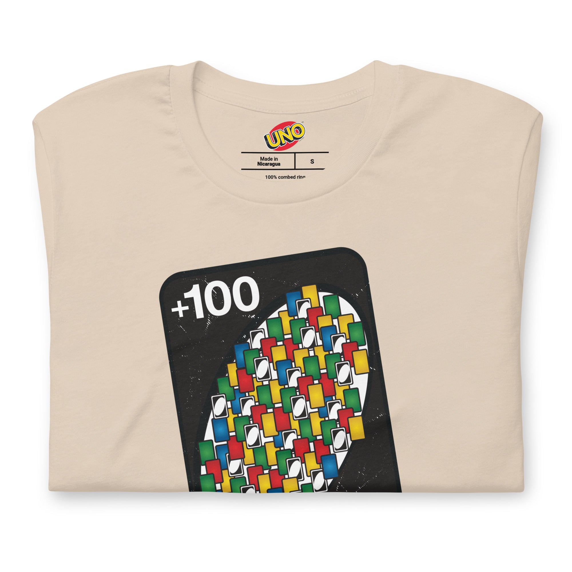 UNO +100 Card Cream T-Shirt