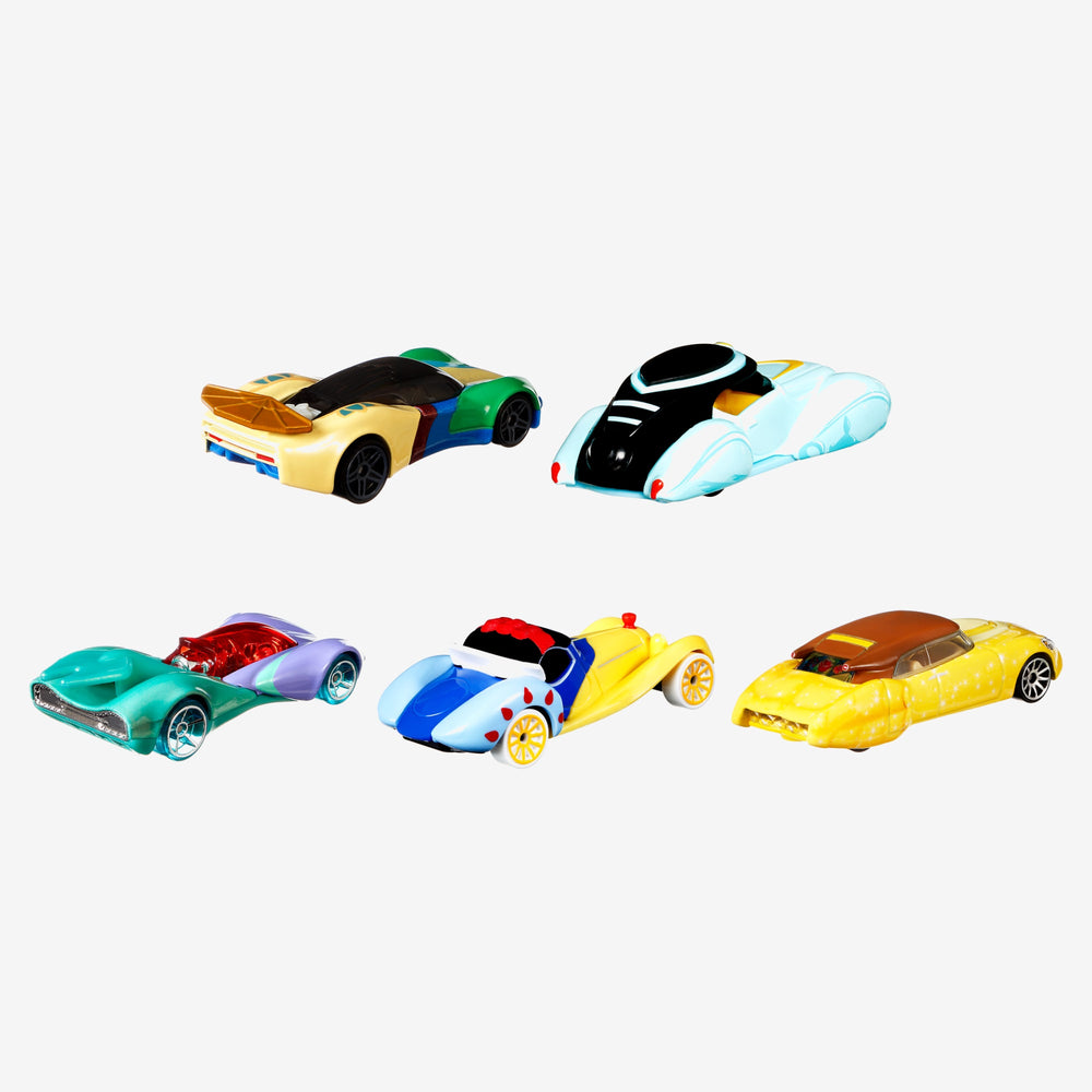 Hot Wheels Disney Princess Character Cars Set of 5 Mattel Creations