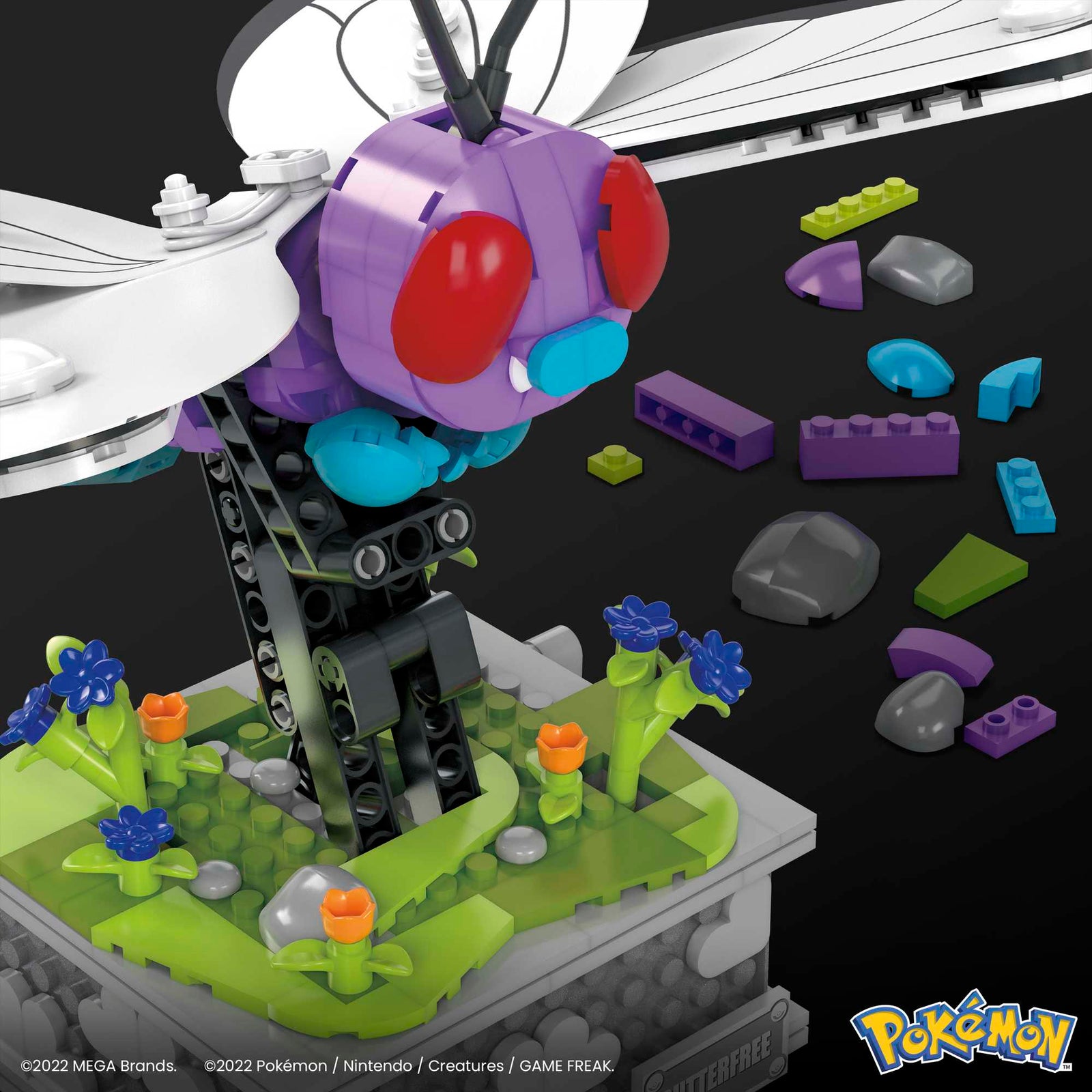 Pokémon Motion Butterfree with Motion Brick Building Set by MEGA