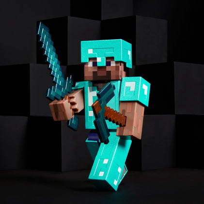 Minecraft Diamond Level Steve Collector Action Figure