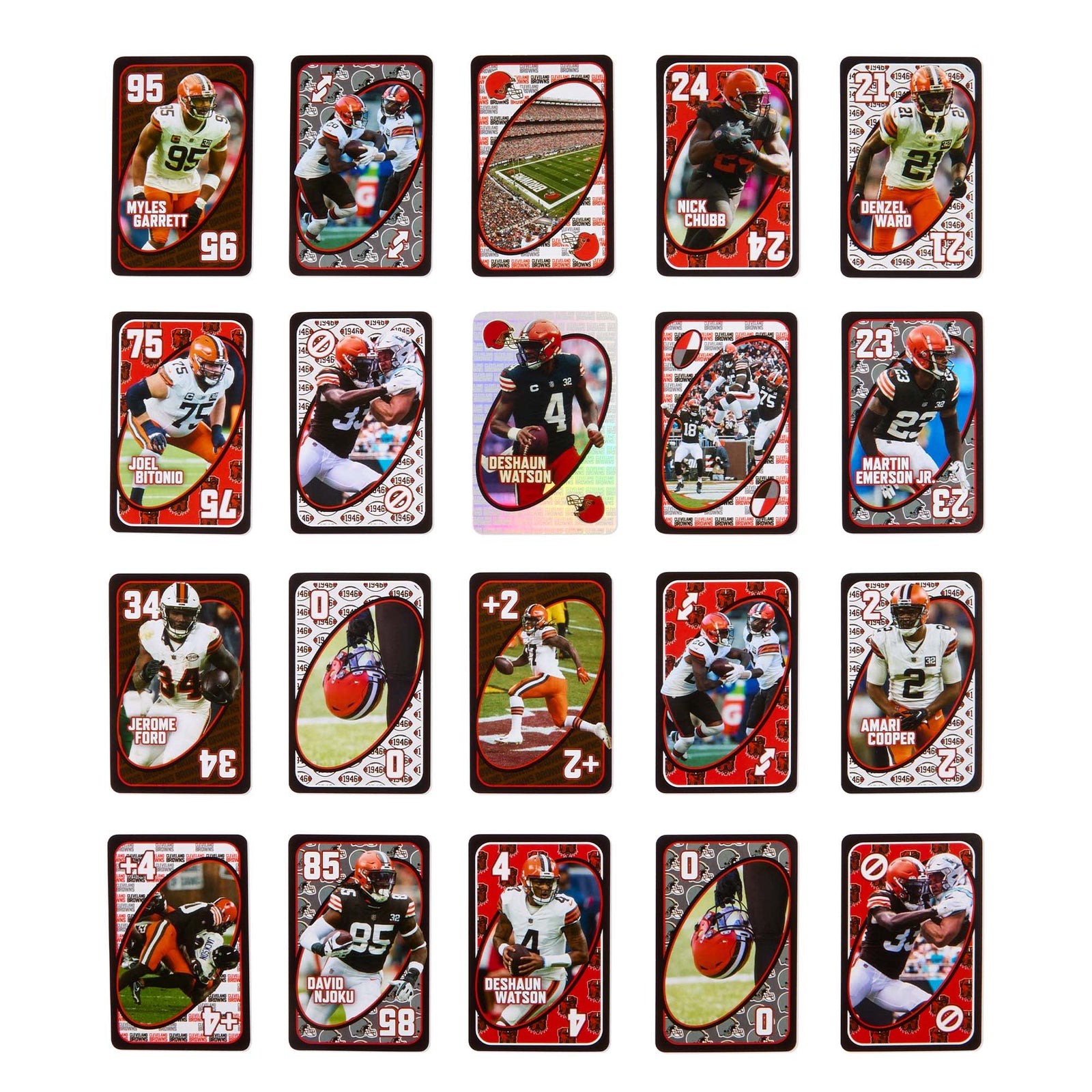 UNO Fandom NFL Cleveland Browns Game Deck
