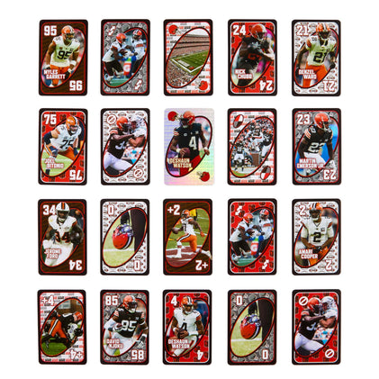 UNO Fandom NFL Cleveland Browns Game Deck