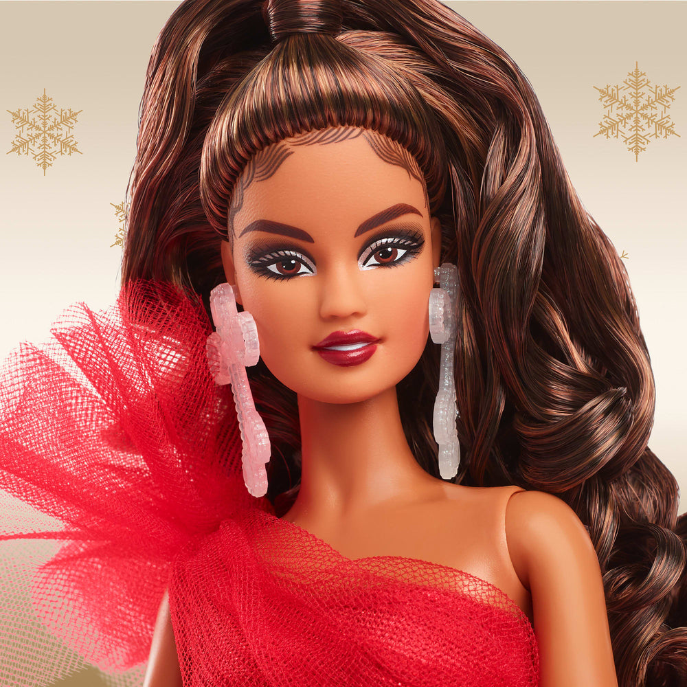 2024 Barbie Holiday Doll With Light Brown Hair Mattel Creations