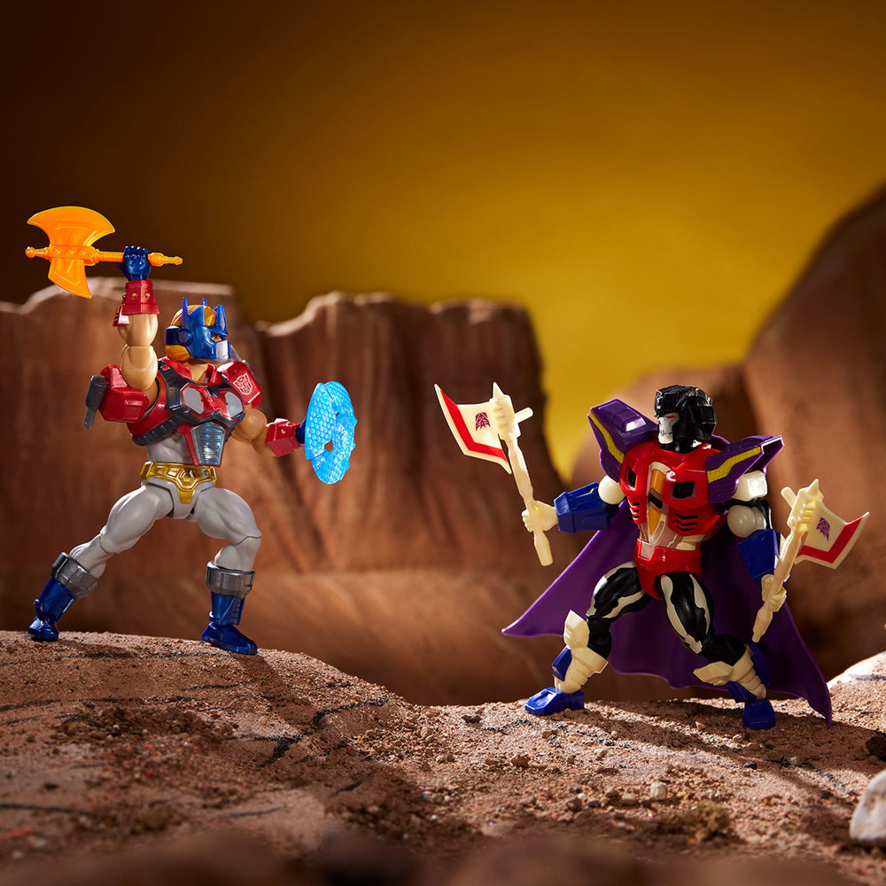 Masters of the Universe x Transformers Optimus Prime Armor He-Man Action Figure