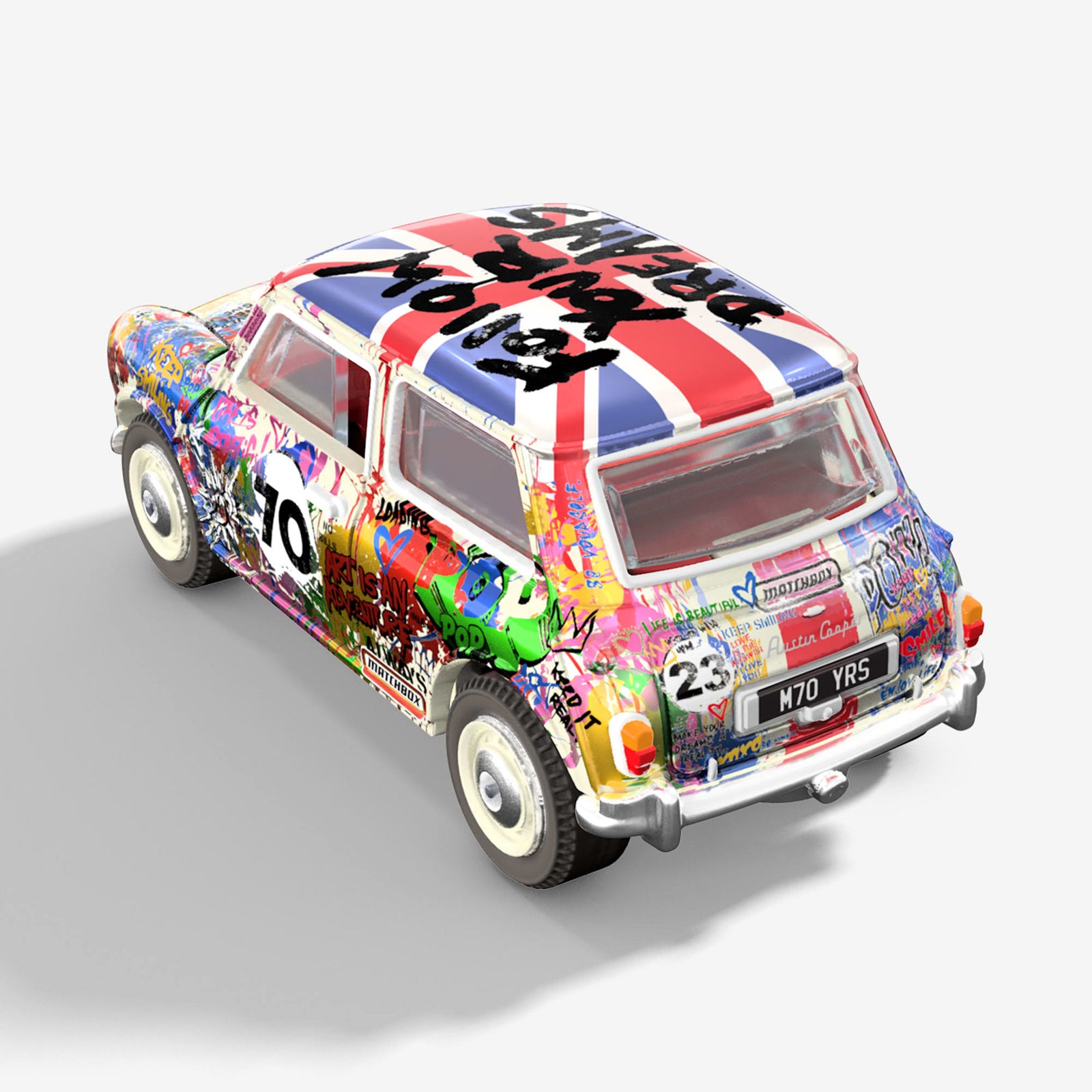 Matchbox x Mr Brainwash 1964 Austin Mini Cooper S