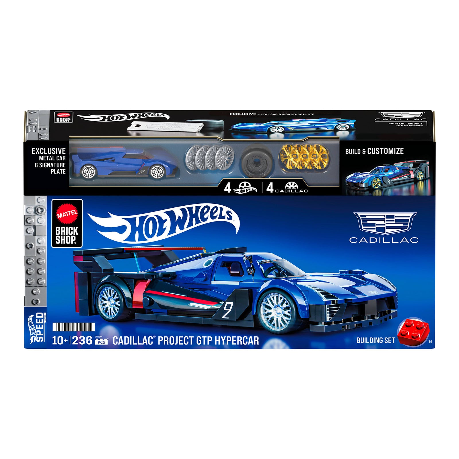 Mattel Brick Shop Hot Wheels Cadillac Project GTP Hypercar Building Set