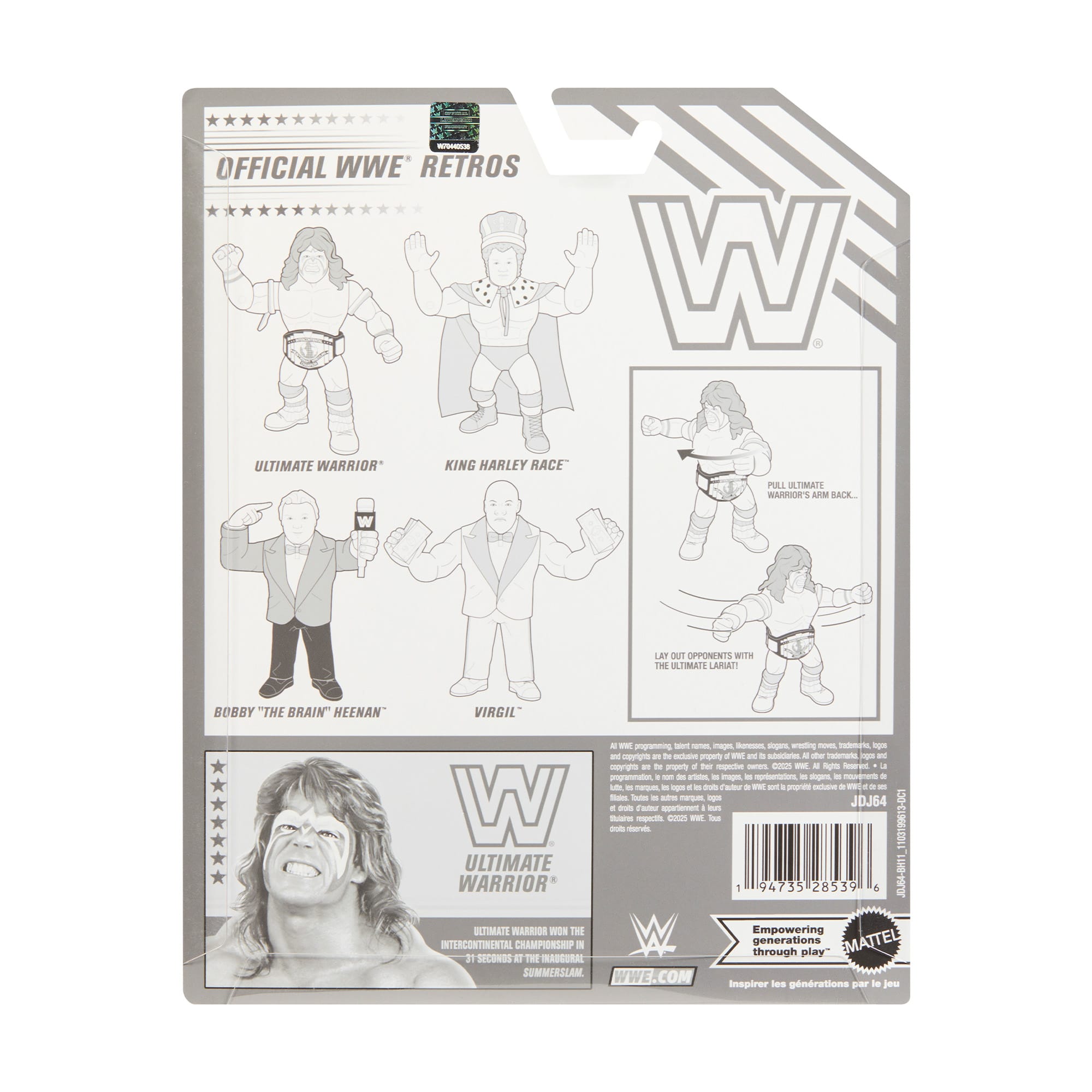 WWERetroActionFigure 4PackBundleHMC57と58 WWE Retros Action Figure 4-Pack Bundle | Mattel Creations