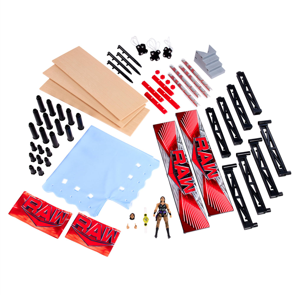 WWE Ultimate Edition RAW Ring and Rhea Ripley Figure | Mattel Creations