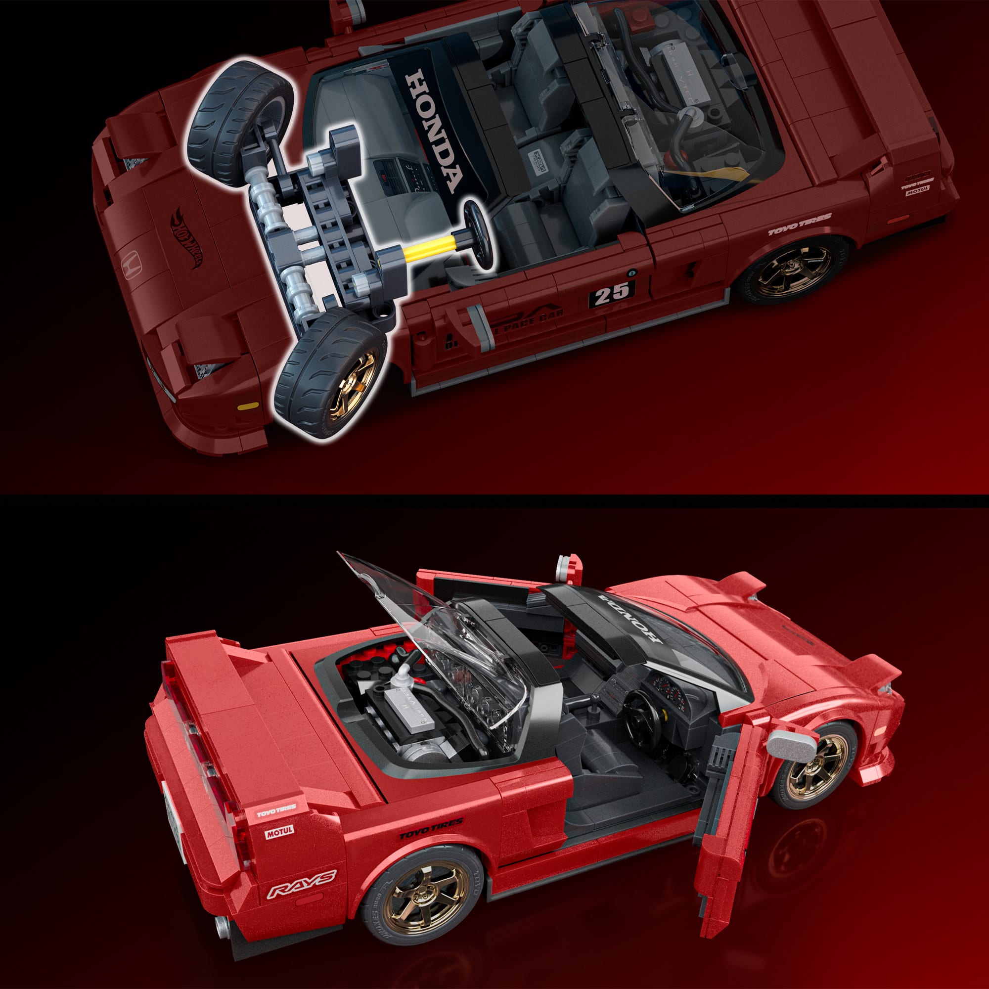Mattel Brick Shop Hot Wheels ’90 Acura NSX Building Set | Mattel Creations