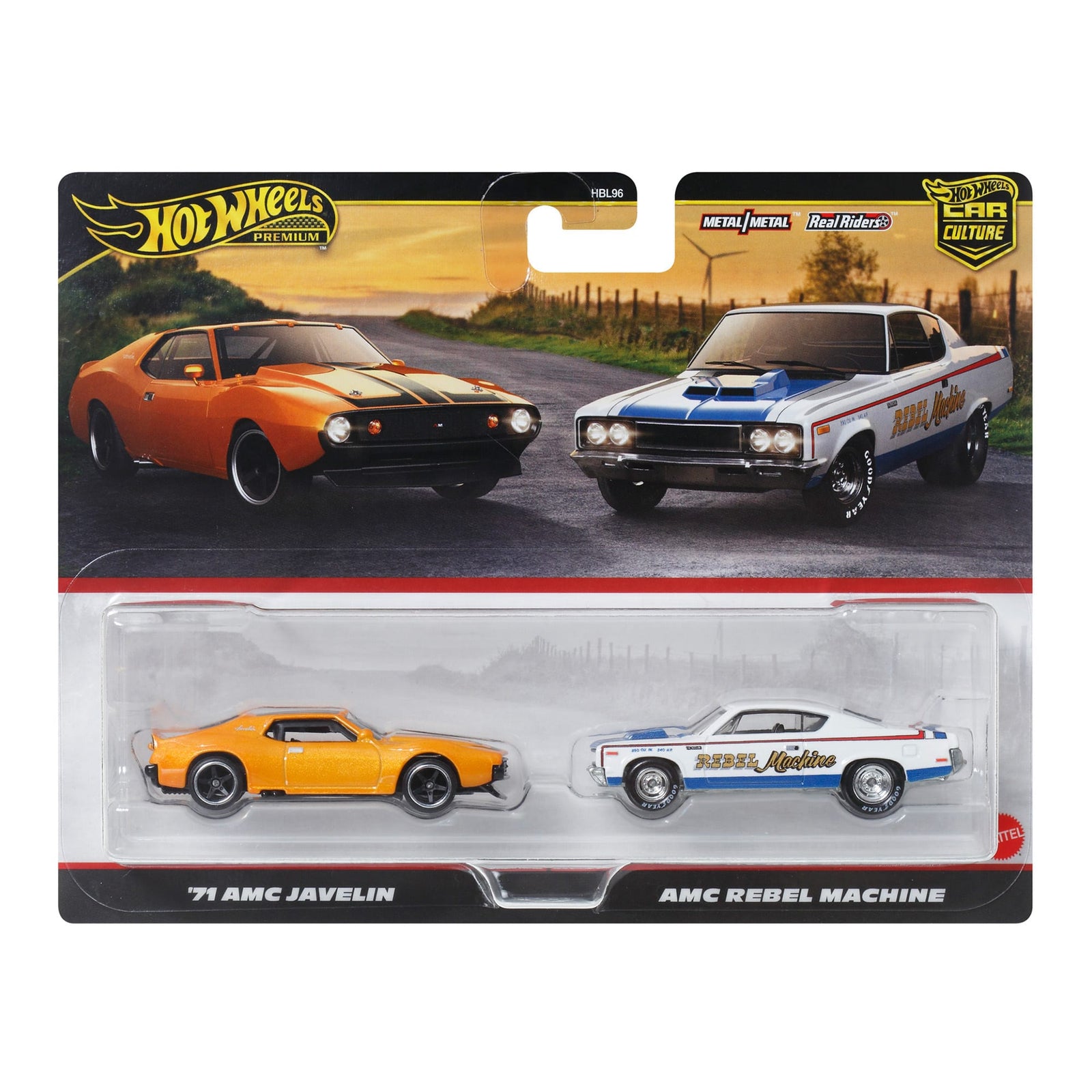 Hot Wheels Premium Car Culture 2-Pack '71 AMC Javelin & AMC