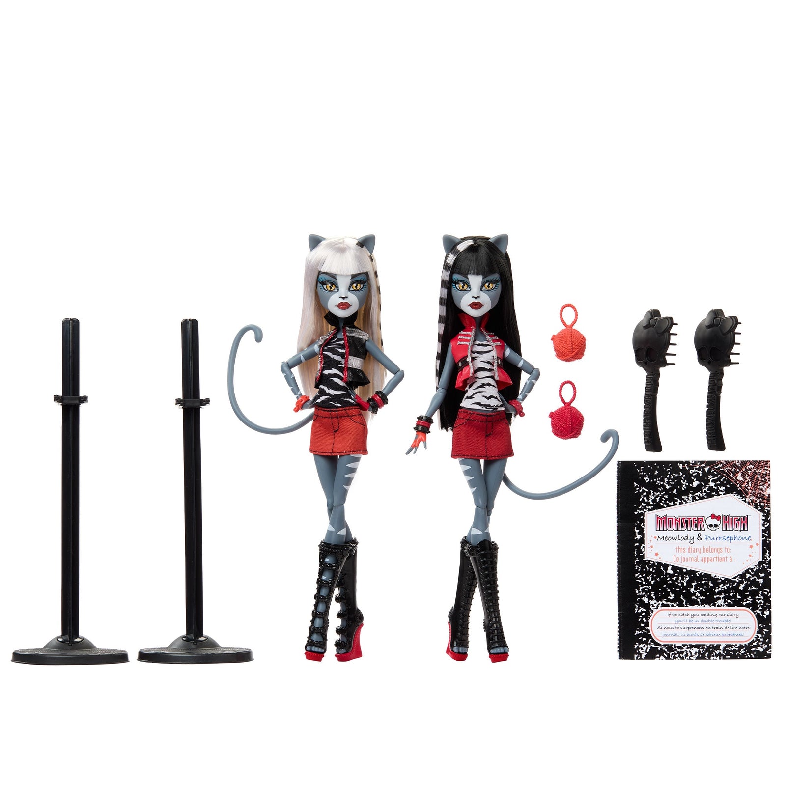 Monster High Boo-riginal Creeproductions G1 Meolowdy and Purrsephone Dolls 2-Pack