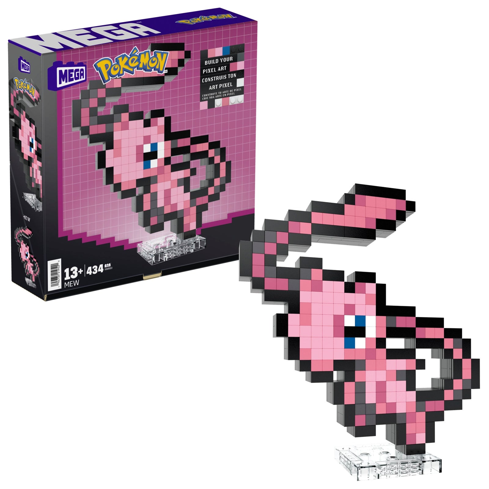 Mew Build Minecraft Minecraft Pokemon Pixel Art Mew