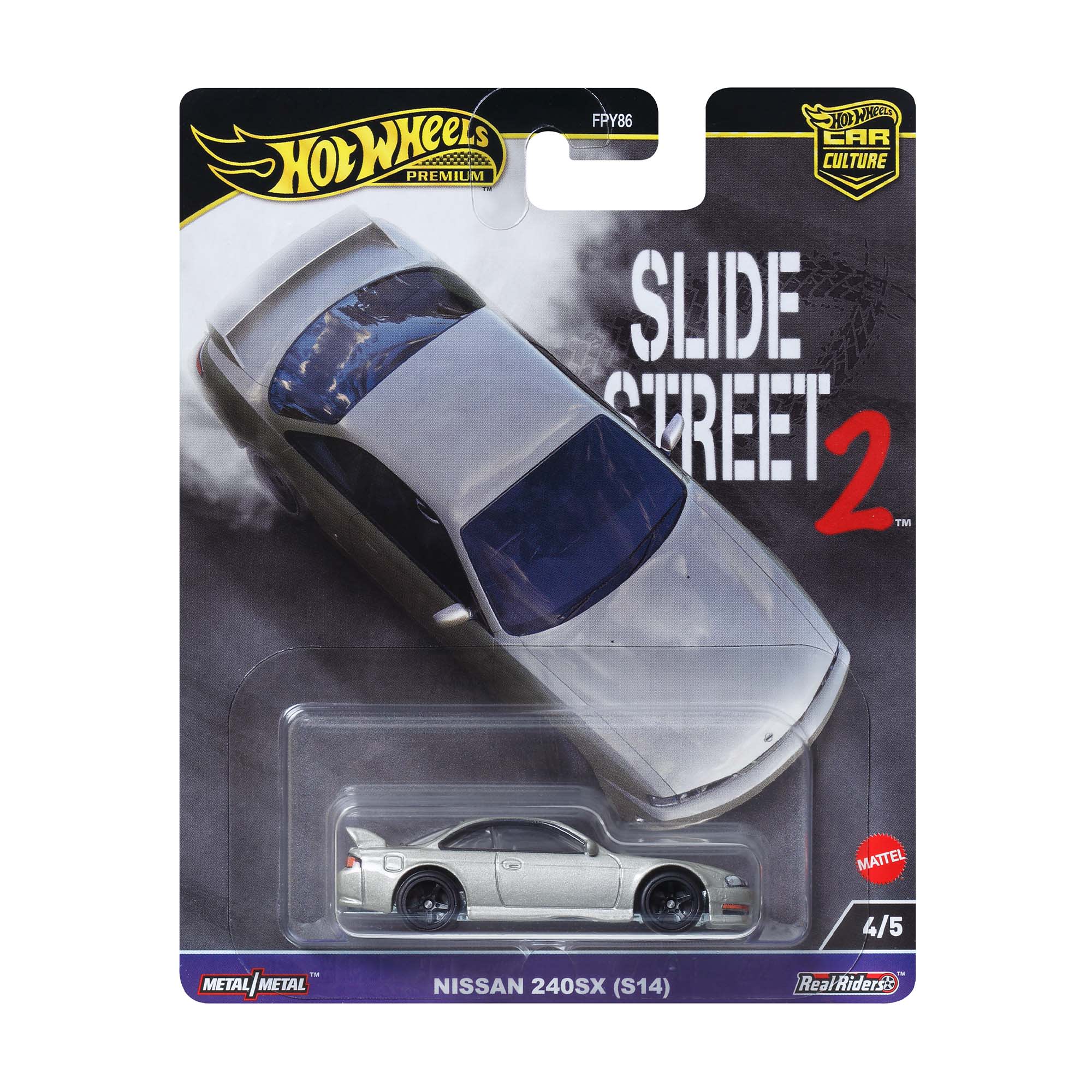 Hot Wheels Car Slide Street 2 Nissan Silvia S14