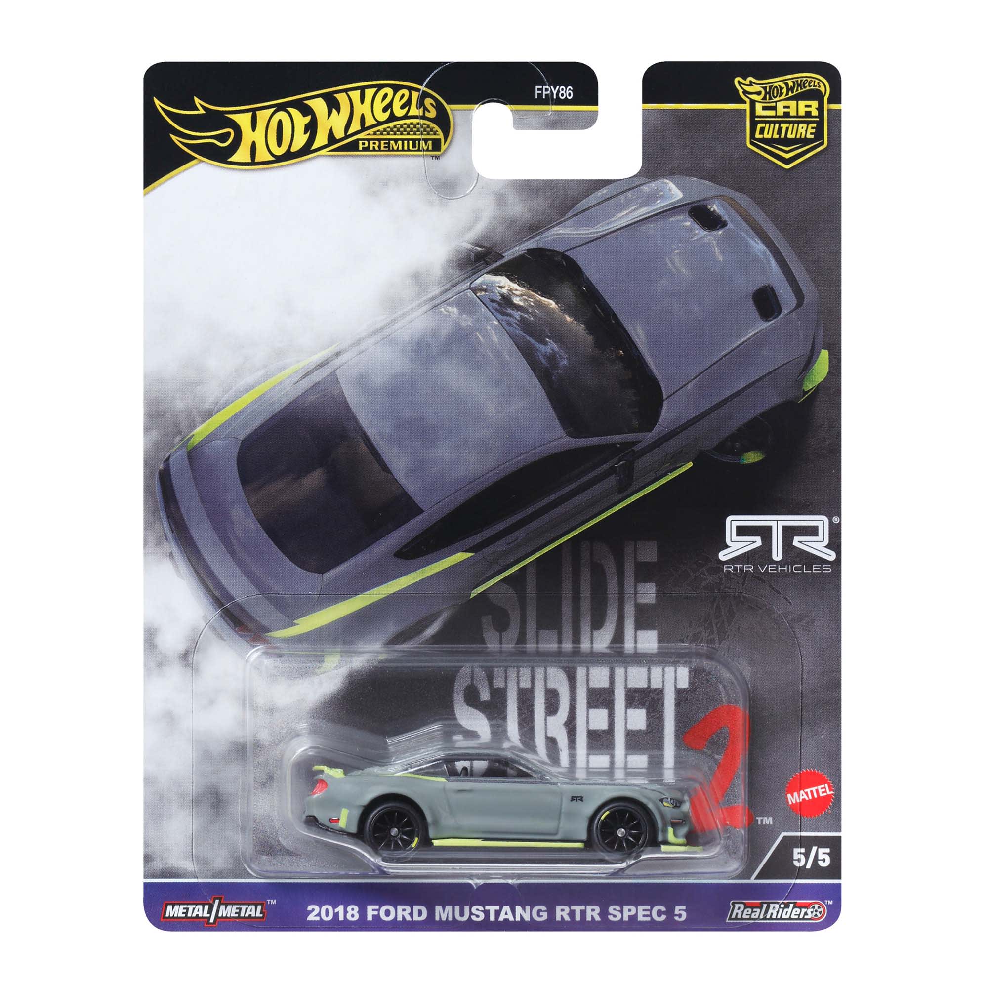 Hot Wheels Car Culture Slide Street 2 2018 Ford Mustang RTR Spec 5