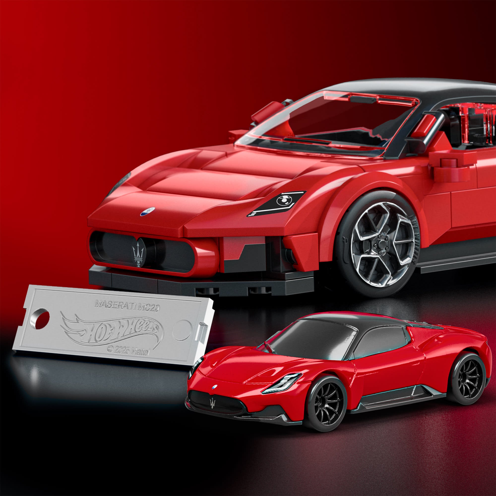 Mattel Brick Shop Hot Wheels Maserati MC20 Building Set | Mattel Creations