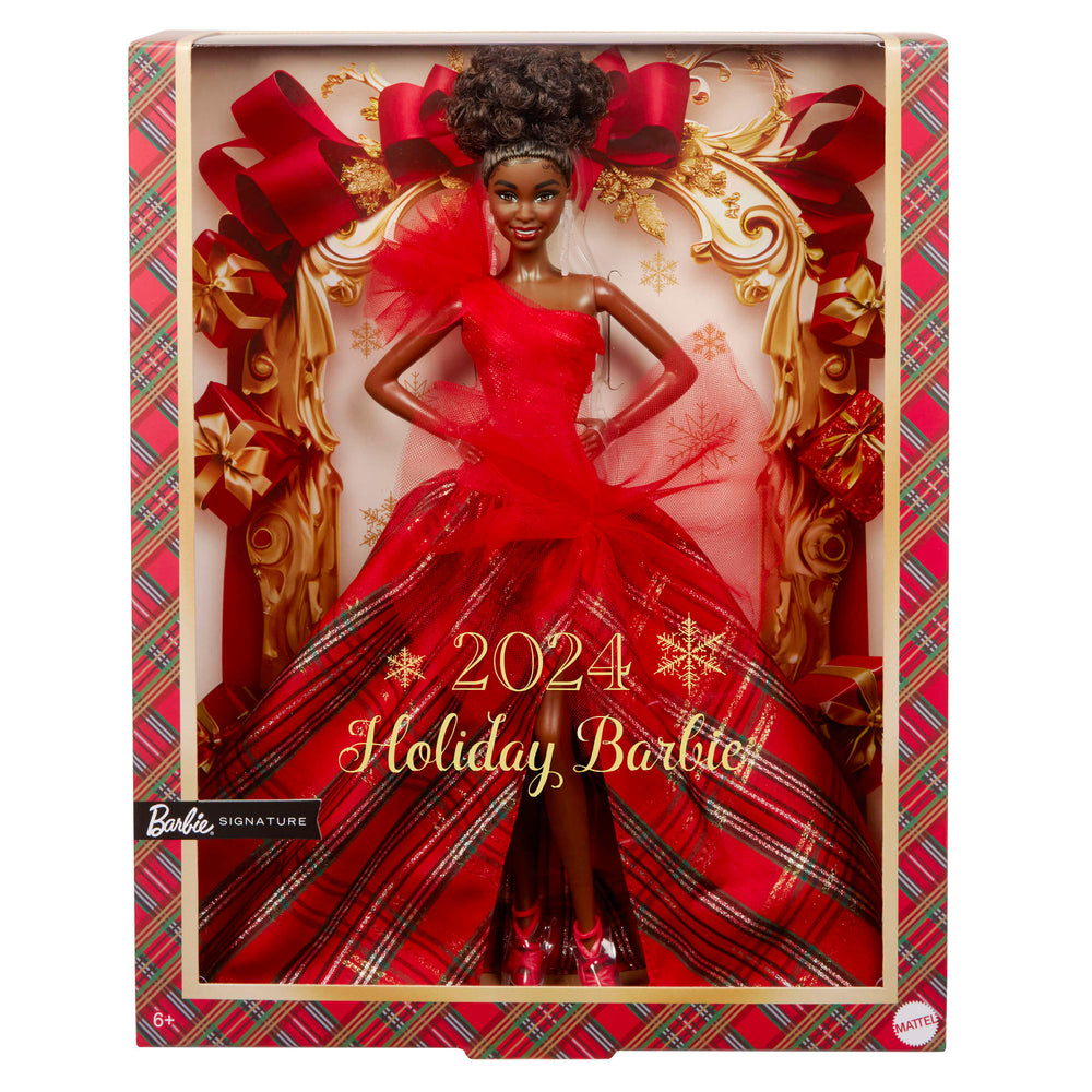 2024 Barbie Holiday Doll With Black Hair Mattel Creations