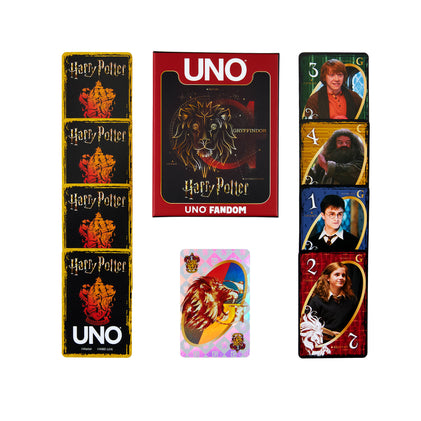 UNO Fandom Harry Potter Gryffindor Game Deck