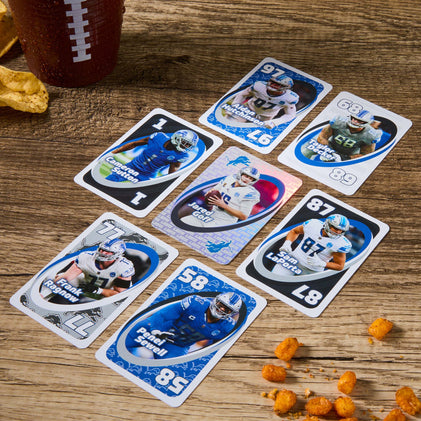 UNO Fandom NFL Detroit Lions Game Deck