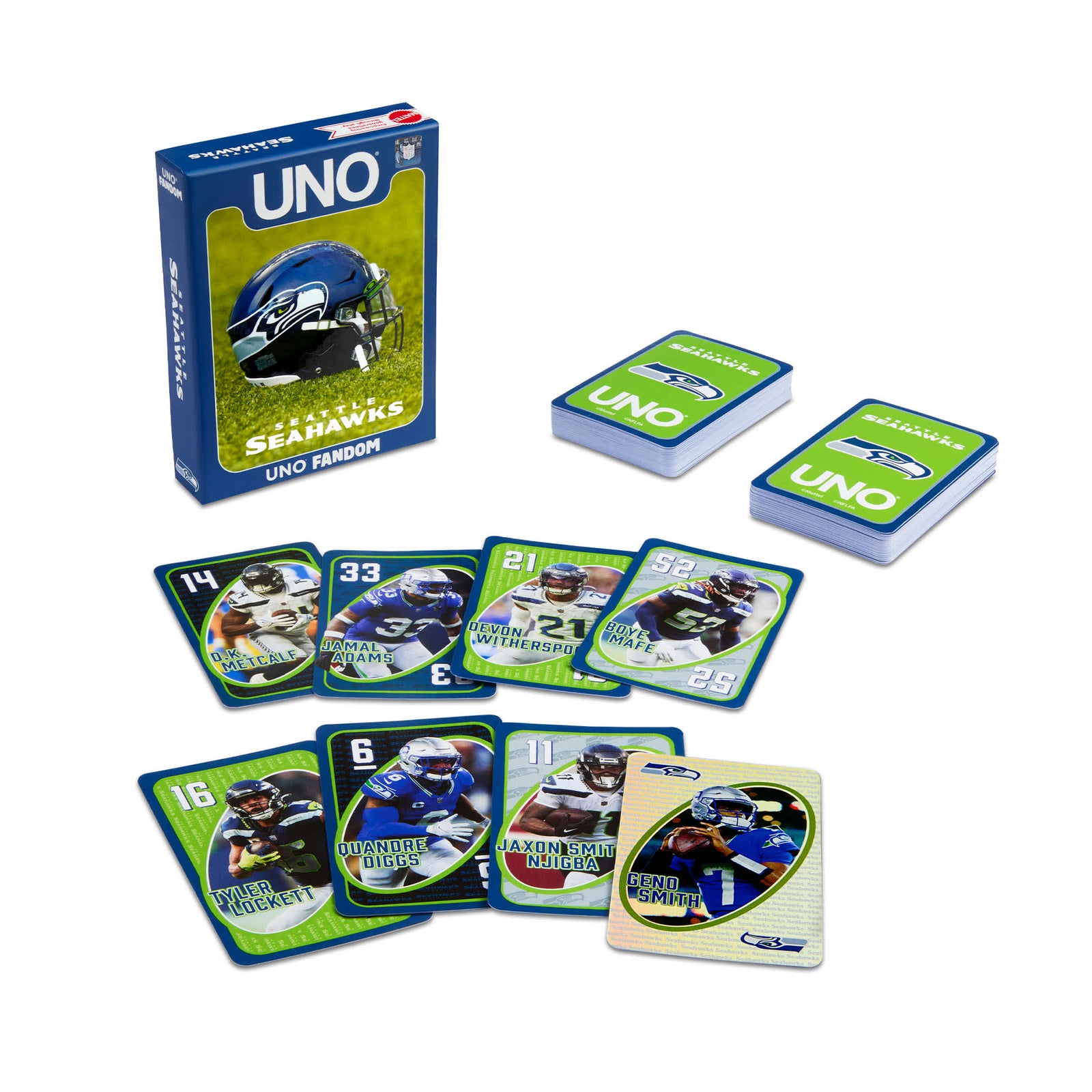 UNO Fandom NFL Seattle Seahawks Game Deck