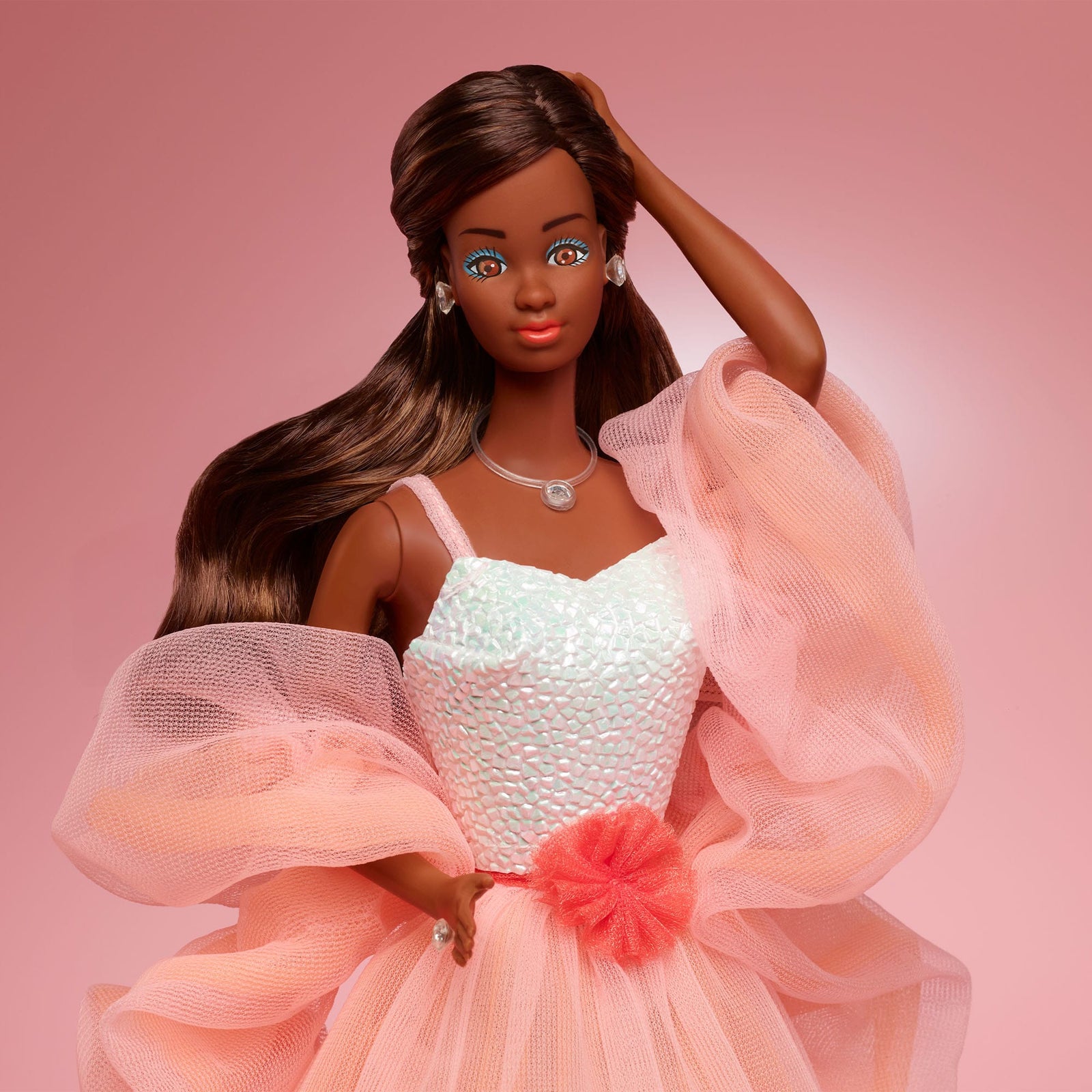Peaches ‘n Cream Barbie Doll, Brown Hair