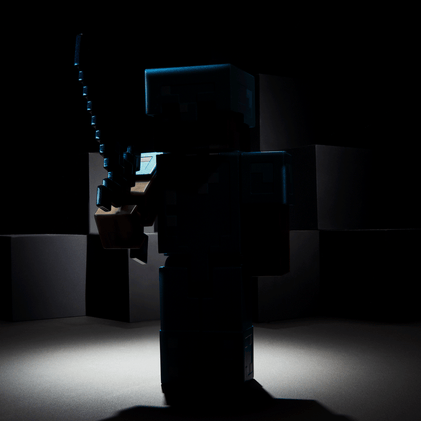 Minecraft Diamond Level Steve Collector Action Figure