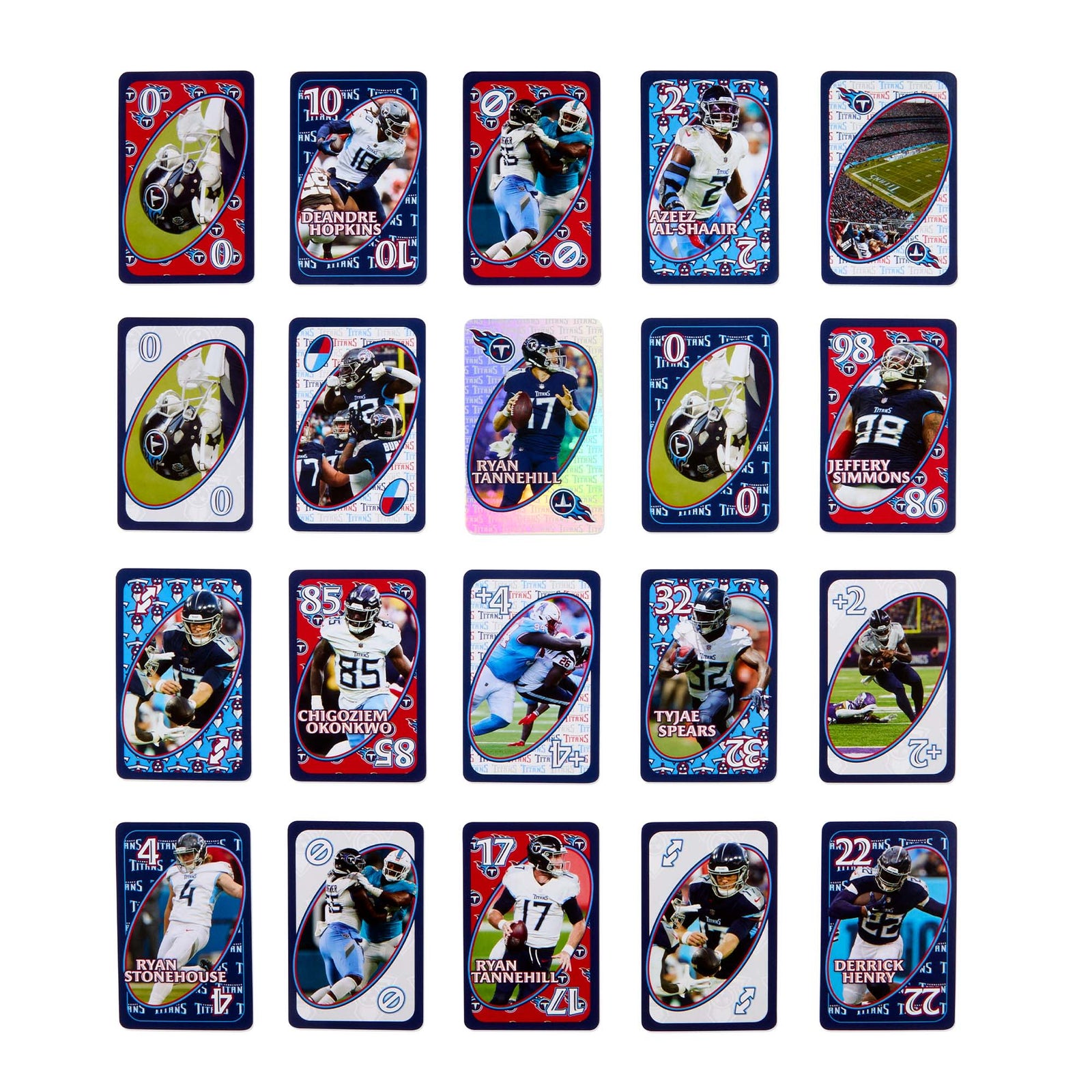 UNO Fandom NFL Tennessee Titans Game Deck