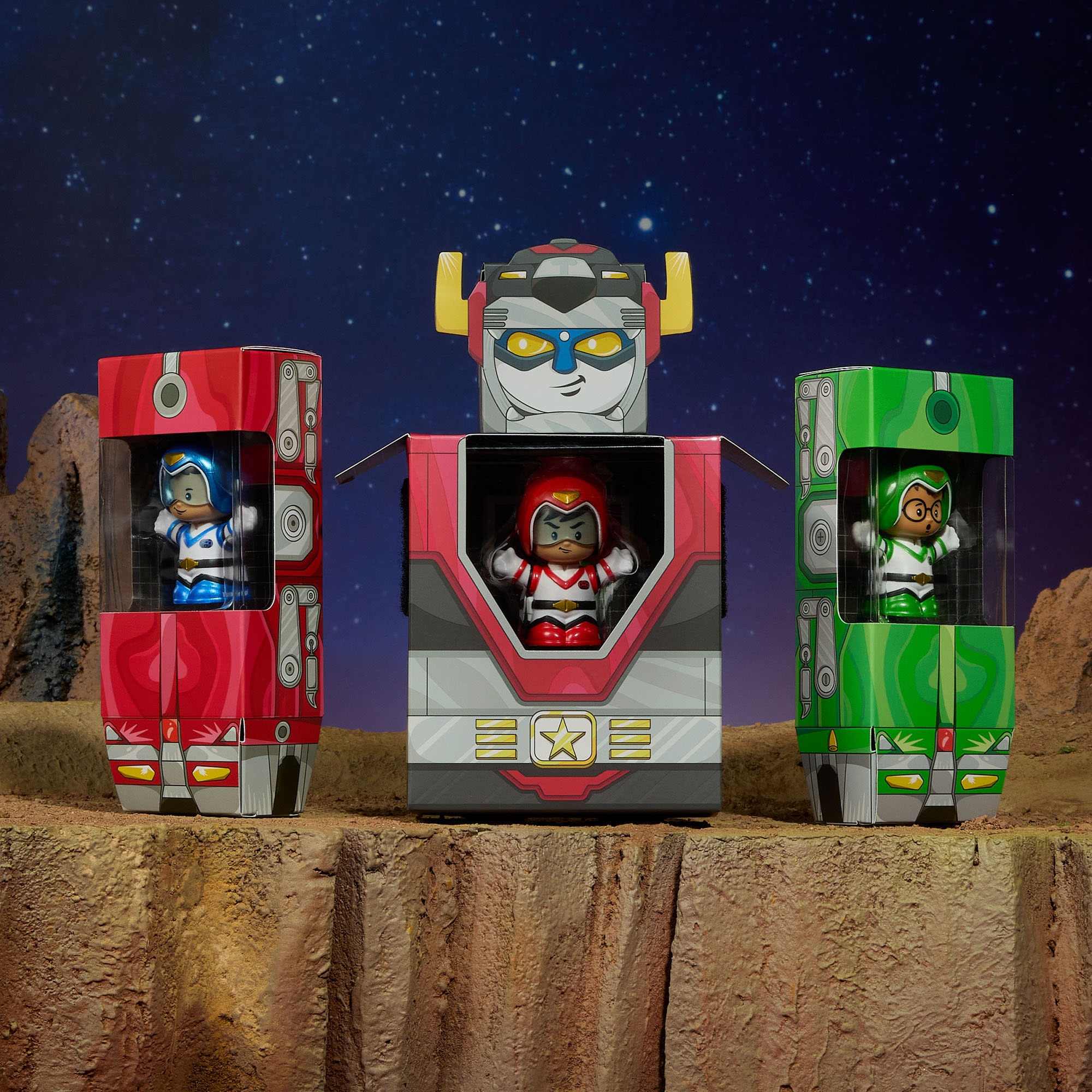 Little People Collector Voltron 40th Anniversary Gold Label Set