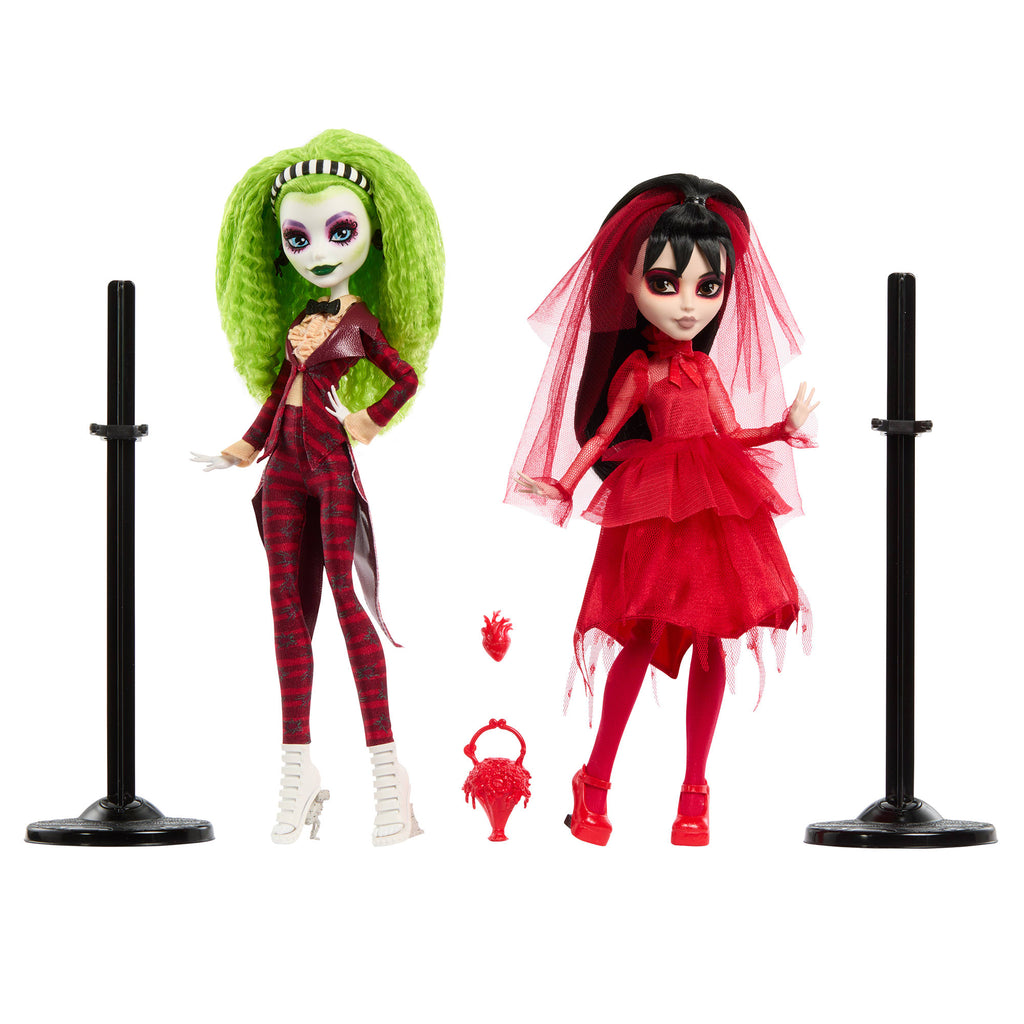 MONSTER HIGH SKULLECTOR Betelgeuse And Lydia Wedding Dolls Mattel Monster high skullector betelgeuse and lydia wedding dolls mattel