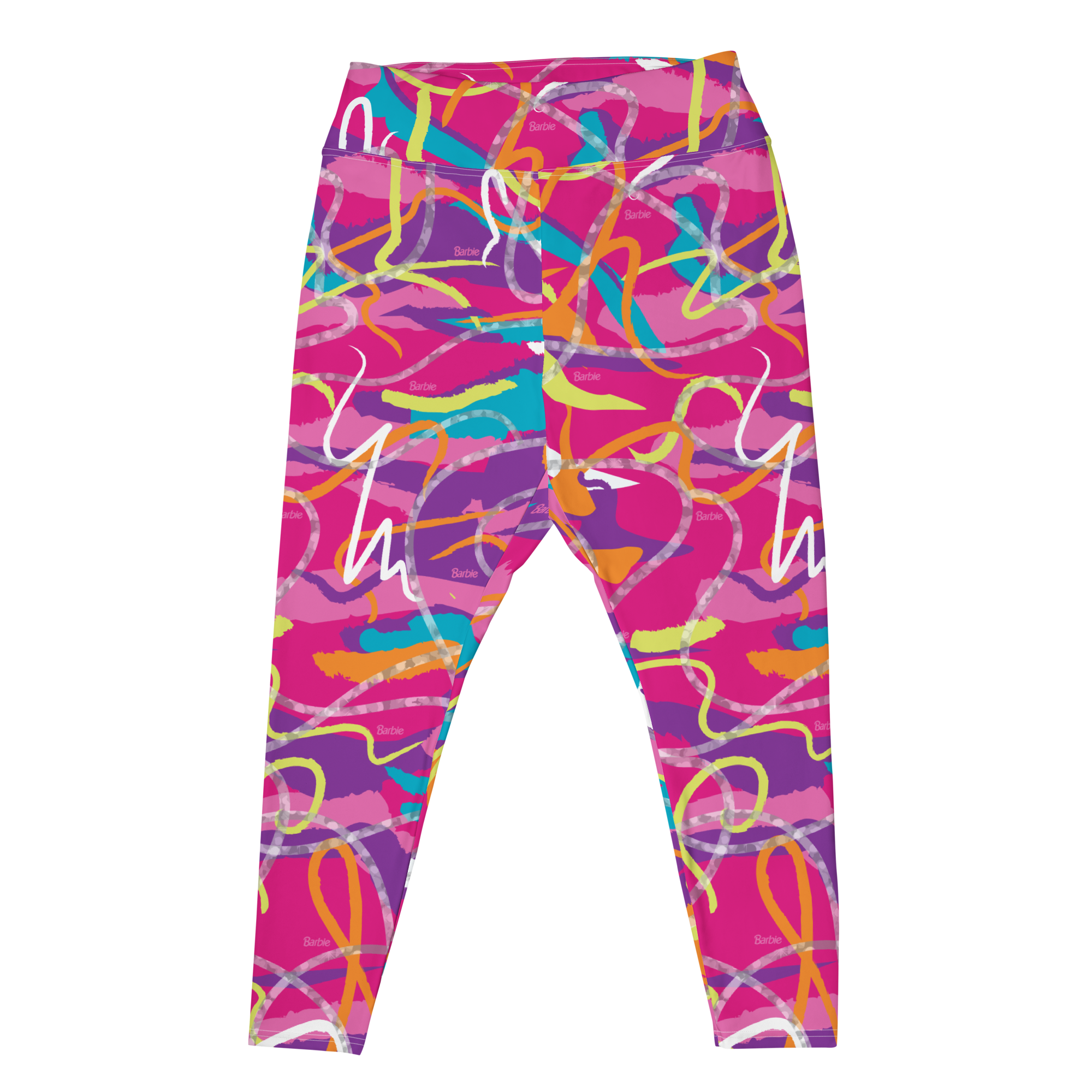 Barbie 80s Themed Neon Print Leggings Plus Size