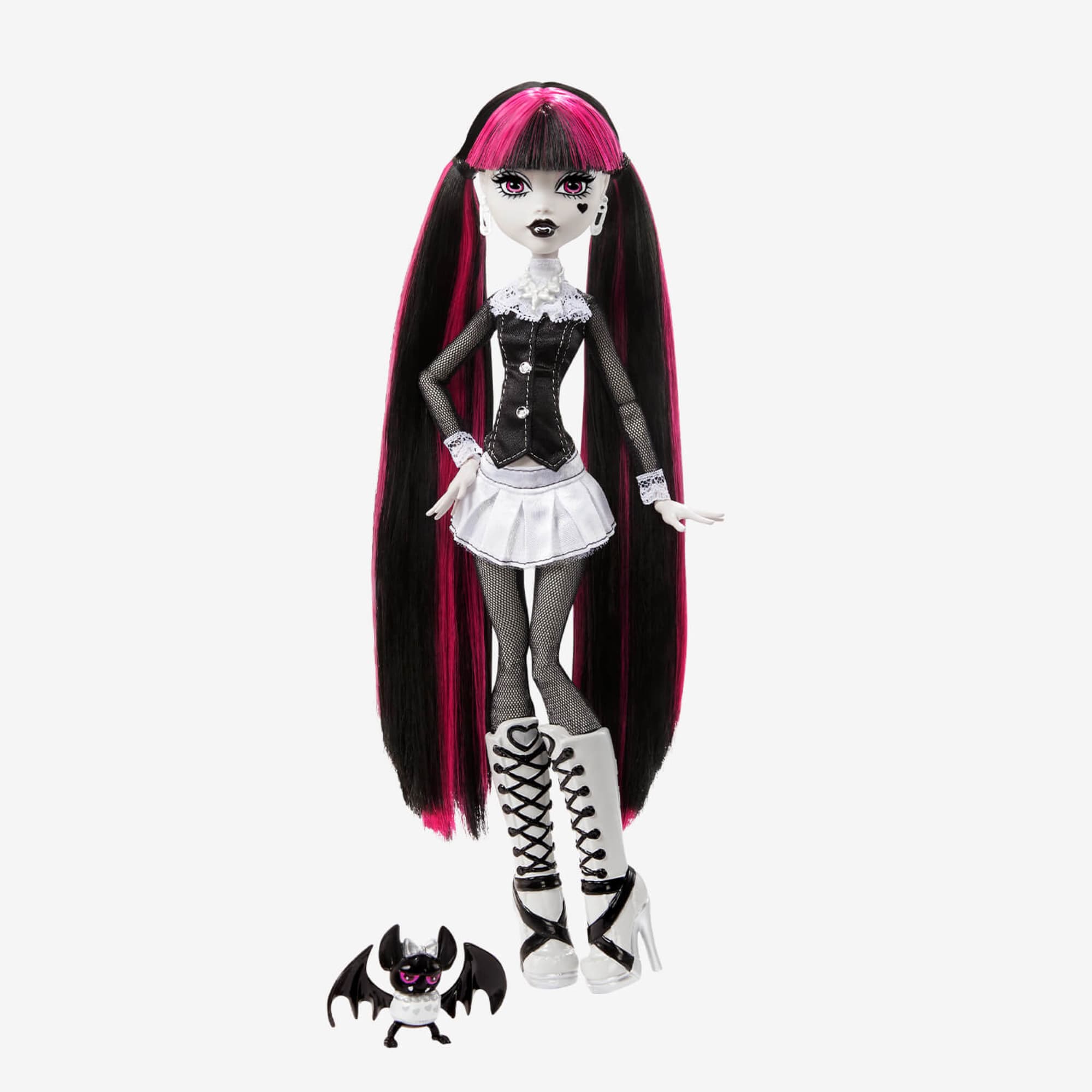 Monster High Doll with Posters, Lagoona Blue in Black and White