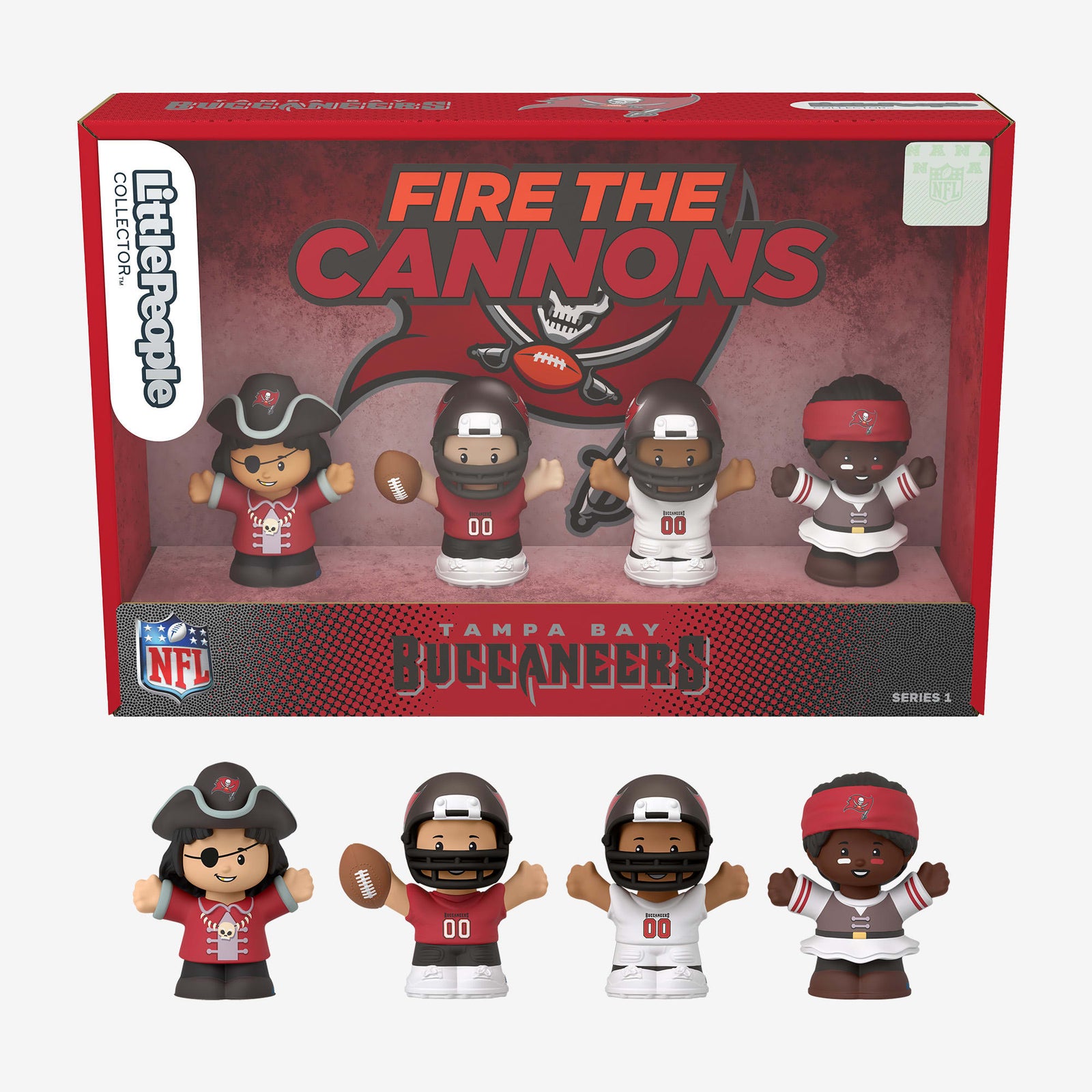 Little People Collector x NFL Tampa Bay Buccaneers Set