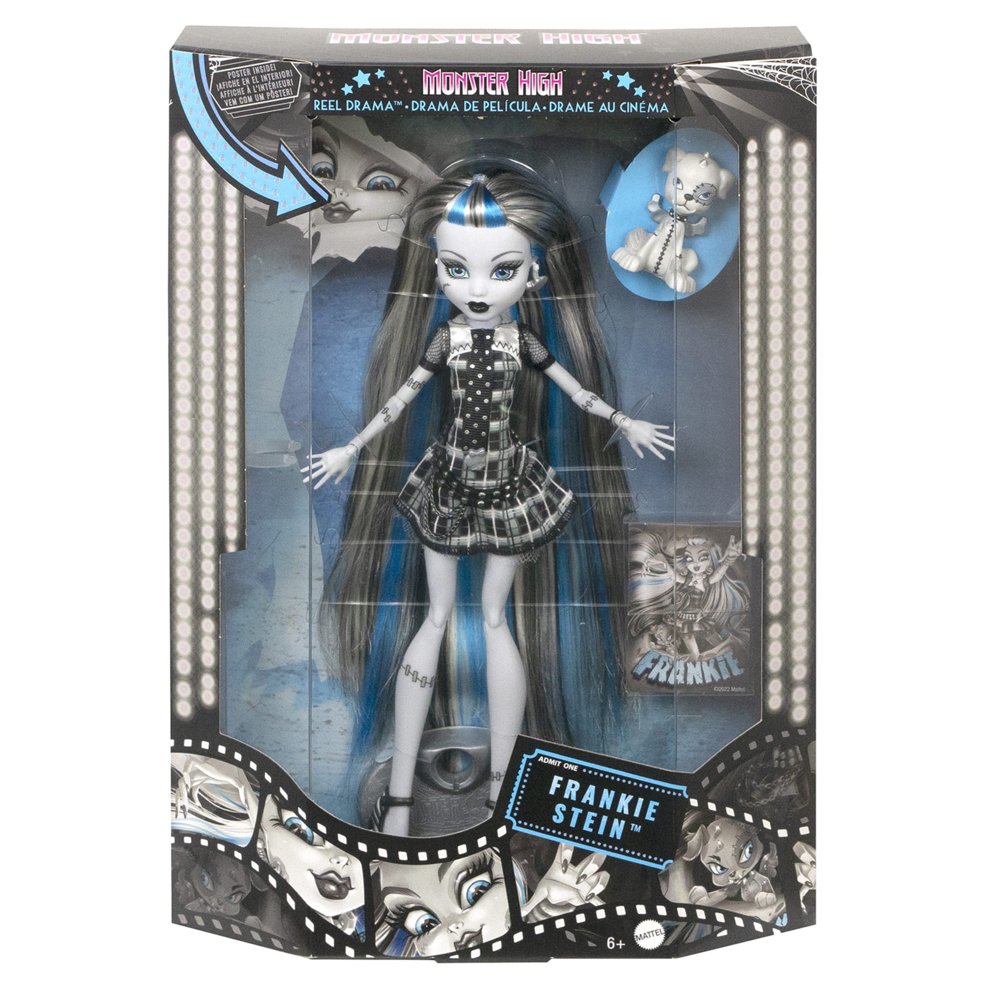 Monster High Reel Drama Frankie Stein Doll Mattel New Damaged Box Ships  Fast