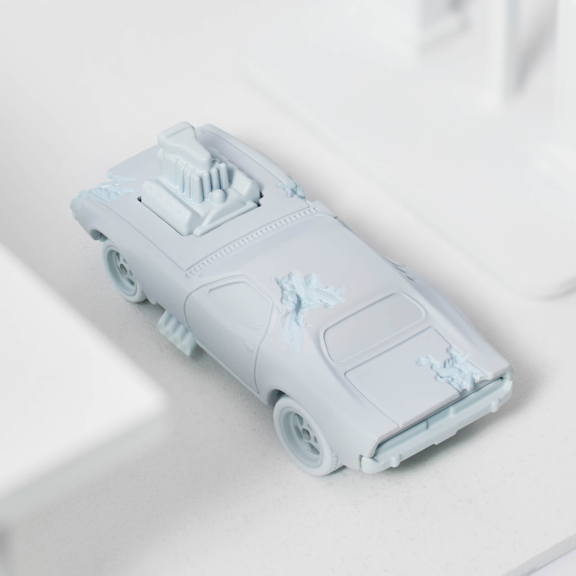 daniel arsham pairs with mattel for eroded rodger dodger and porsche 930  turbo hot wheels