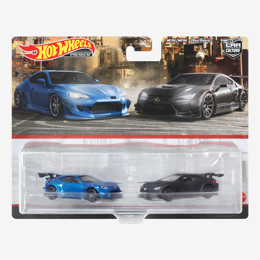 Hot Wheels Premium Car Culture 2 Pack Lexus Subaru Mattel Creations