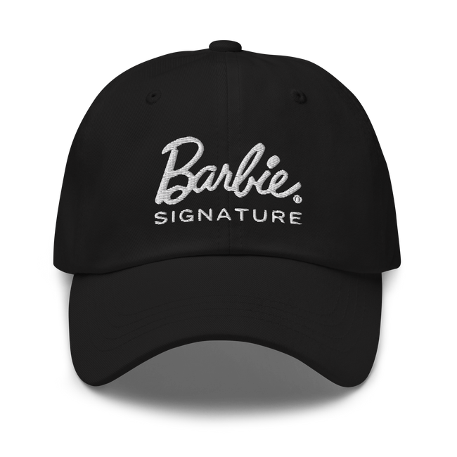 Barbie Signature Logo Black Baseball Hat