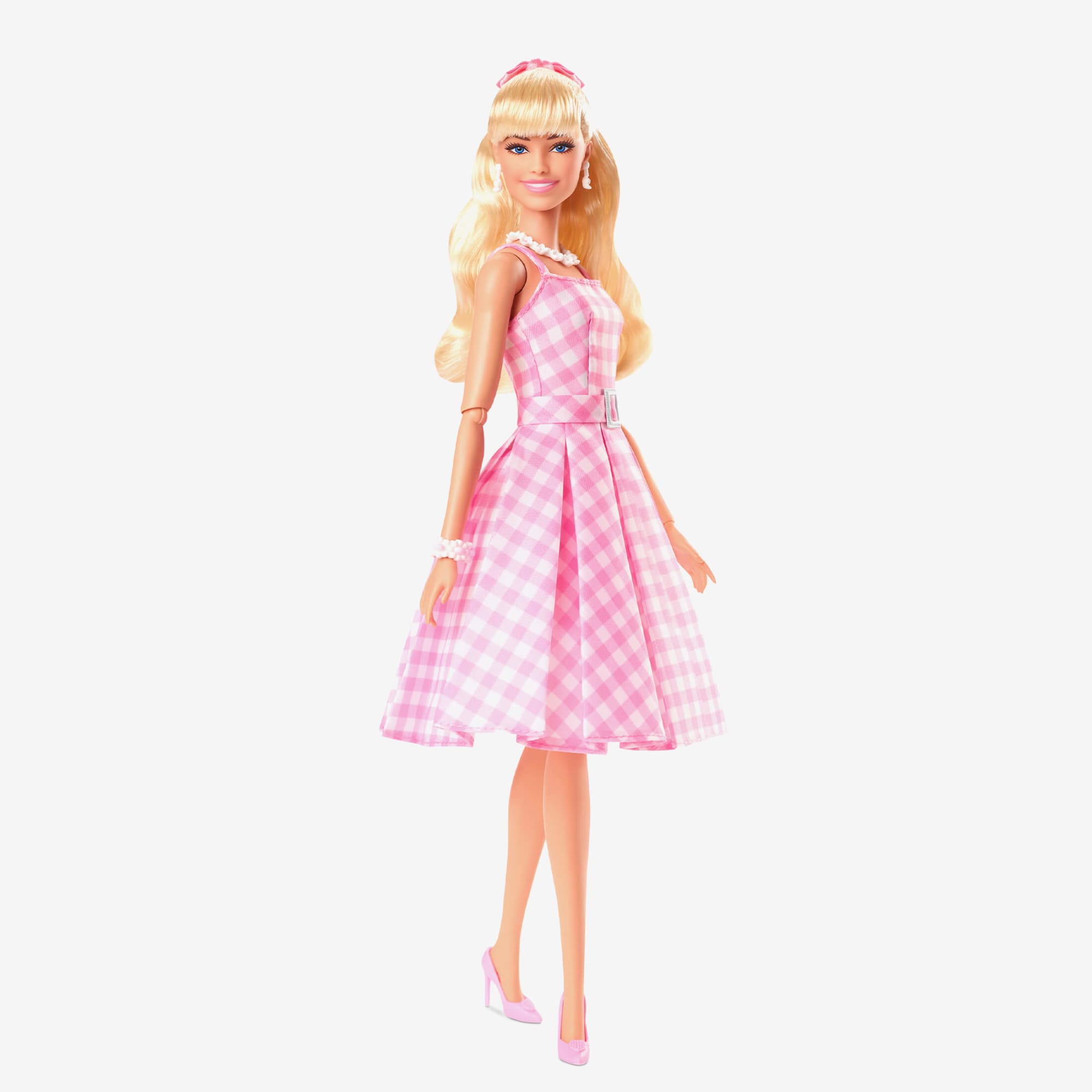  Spirit Halloween Barbie the Movie Adult Gingham Dress