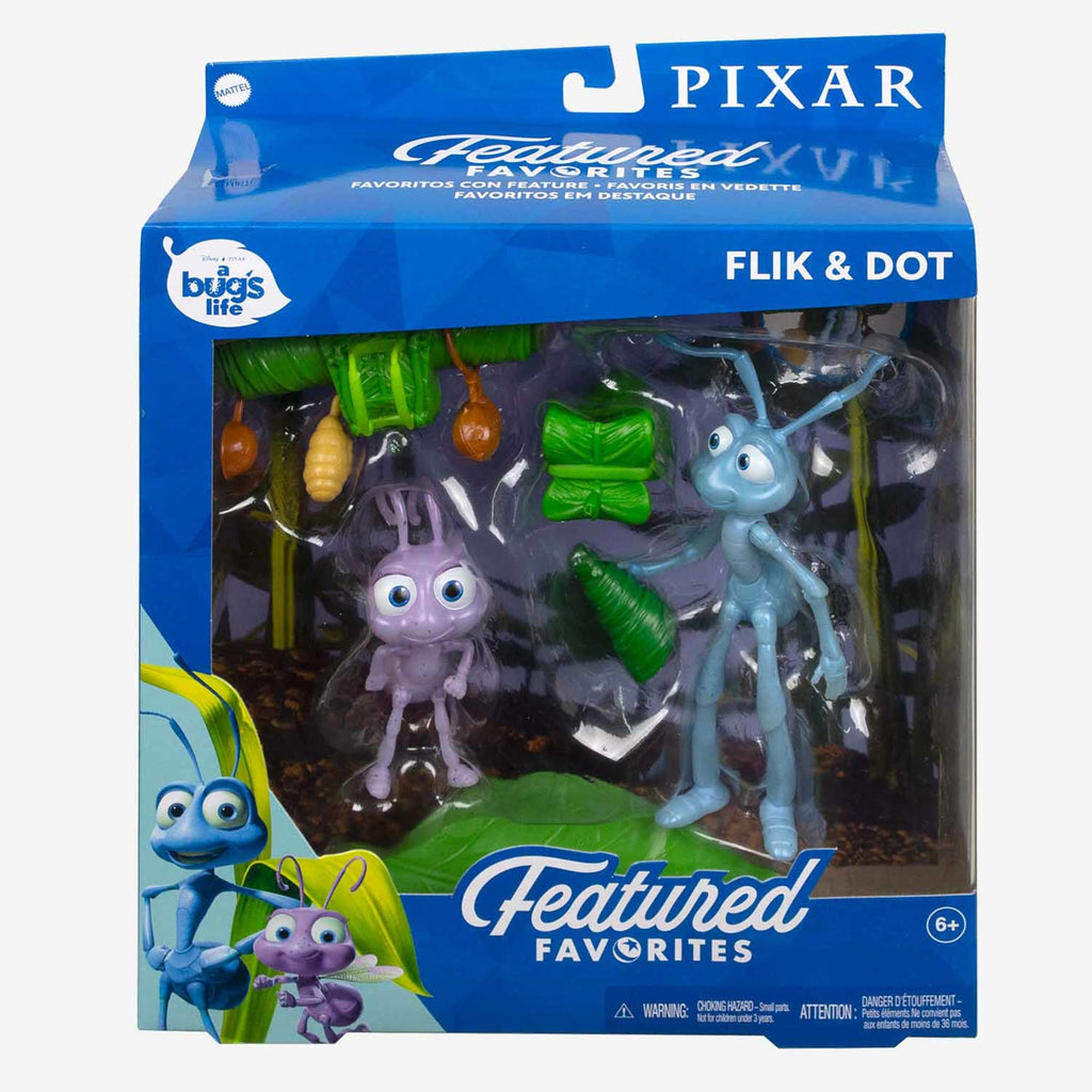 Pixar Featured Favorites Flik & Dot A Bug’s Life Figures – Mattel Creations