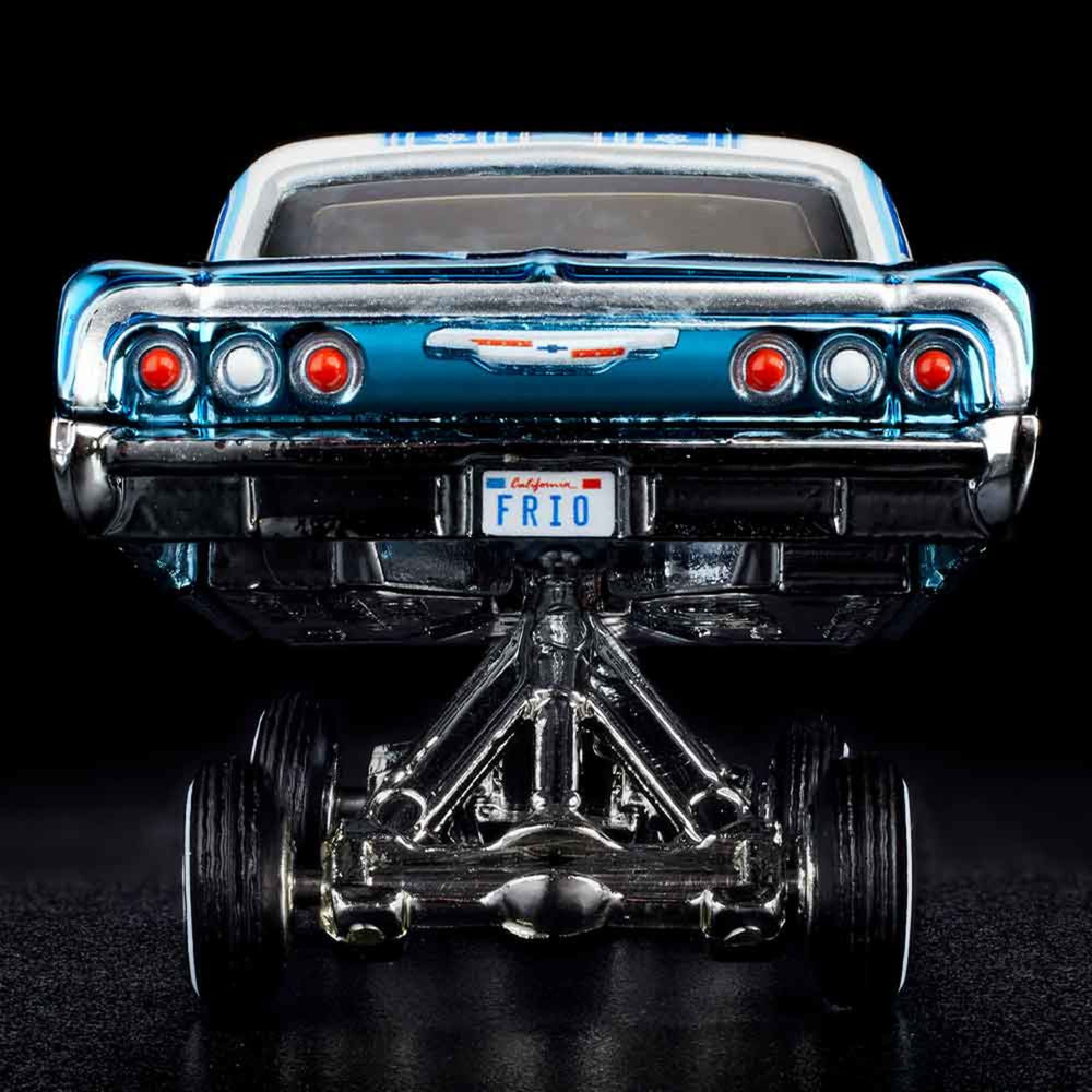Hot Wheels RLC Chevrolet Impala '64 Bleu Lowrider – Édition Holiday 2021 – 1/64 – Neuf Sous Blister