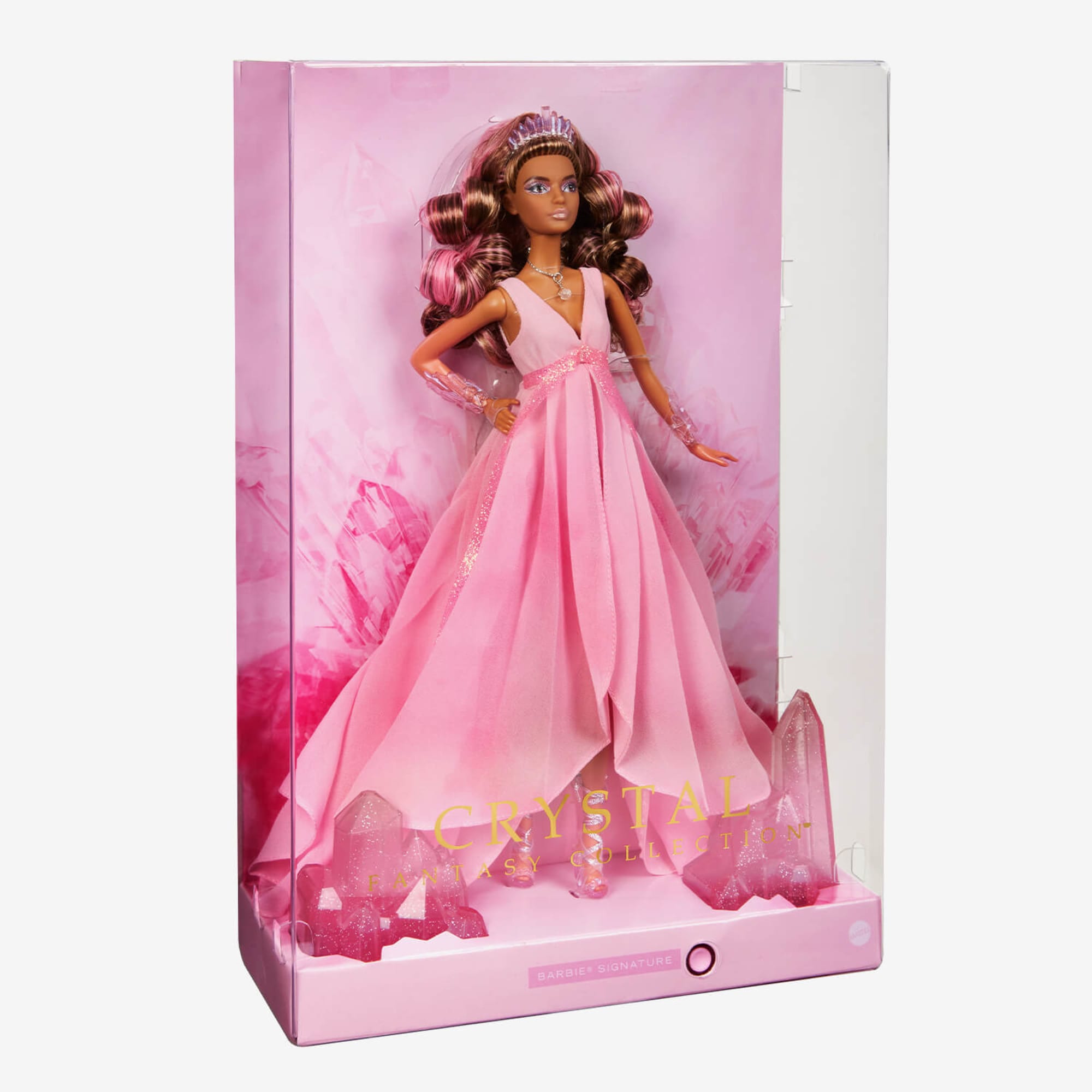 Barbie Roes Barbie Crystal Fantasy Collection Rose Quartz Doll – Mattel Creations