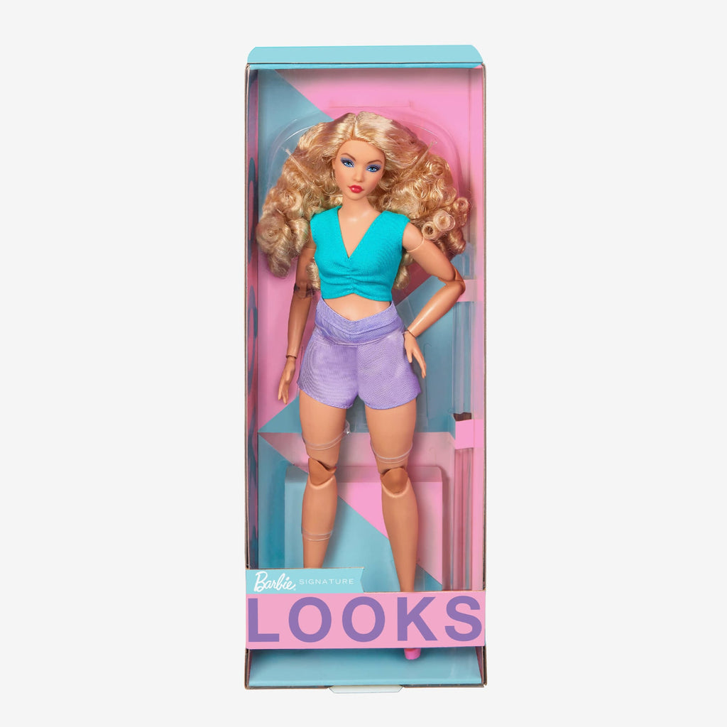Barbie Looks Doll (Curvy, Curly Blonde Hair) – Mattel Creations