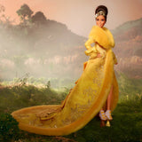 Guo Pei Barbie Doll Wearing Golden-Yellow Gown