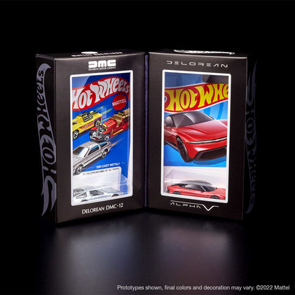 Hot Wheels x DeLorean DMC-12 & Alpha5 Collector Set
