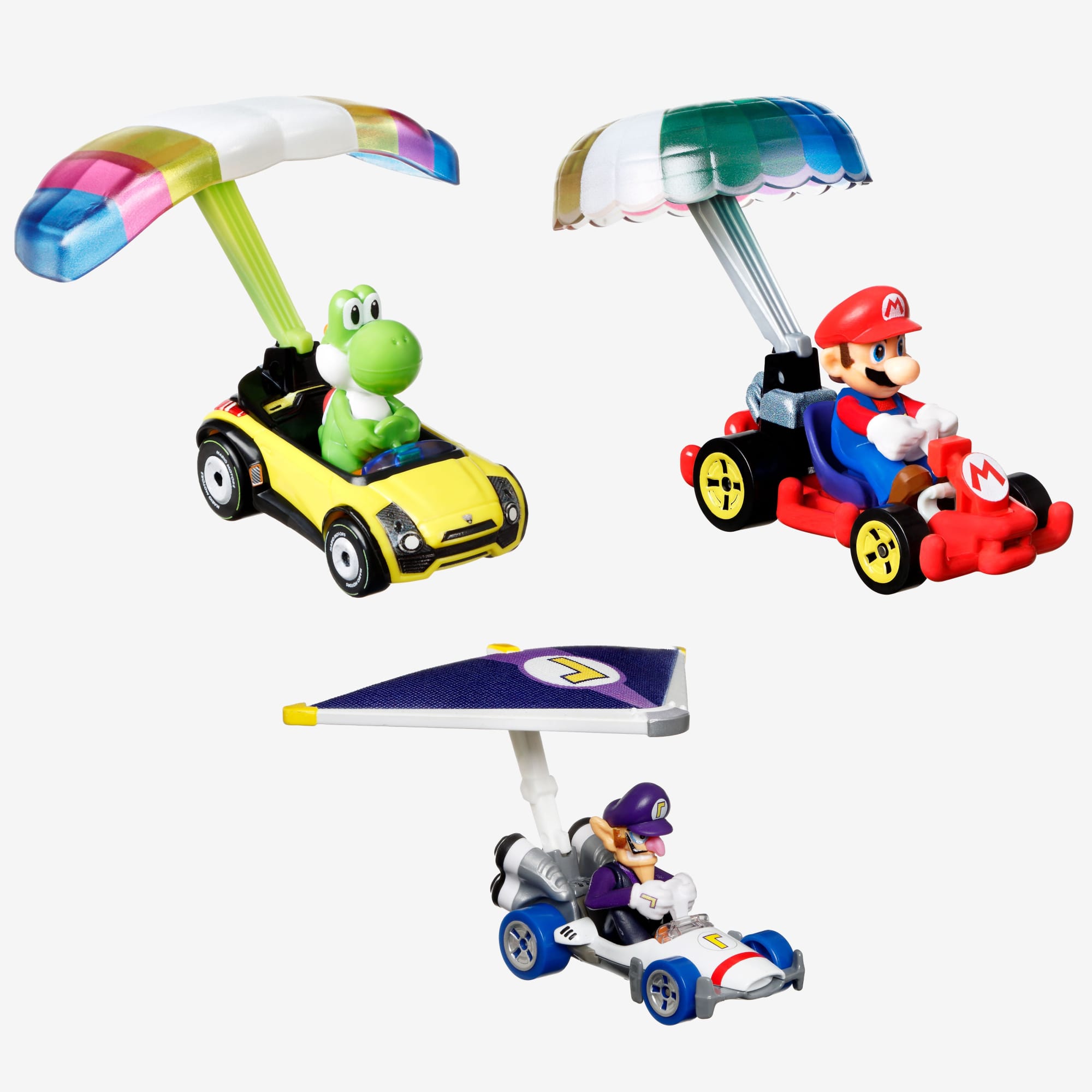 Mario Kart Hot Wheels 1:64 Diecast Car Blue Yoshi