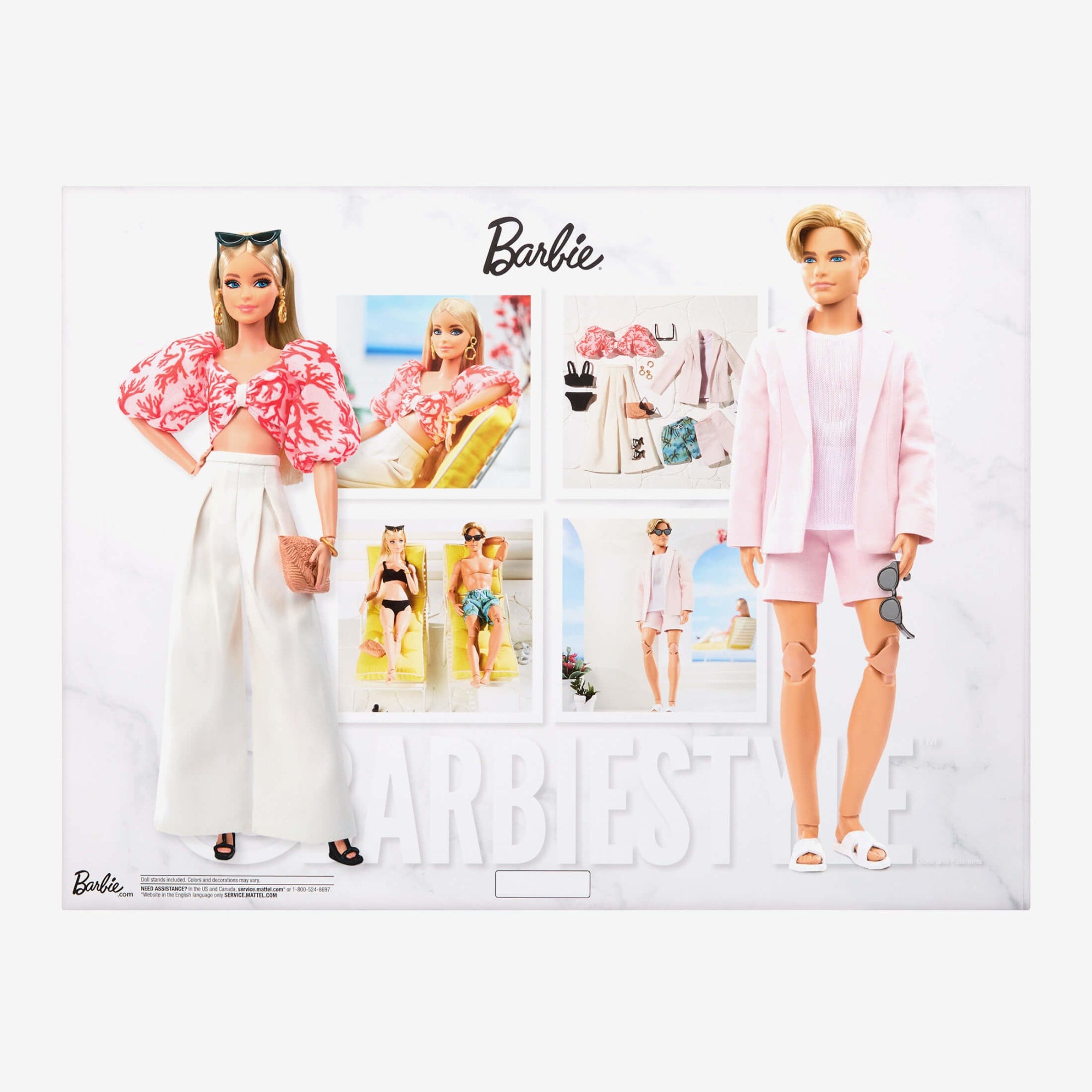 Barbie - Set @BarbieStyle Barbie e Ken, 2 bambole da collezione