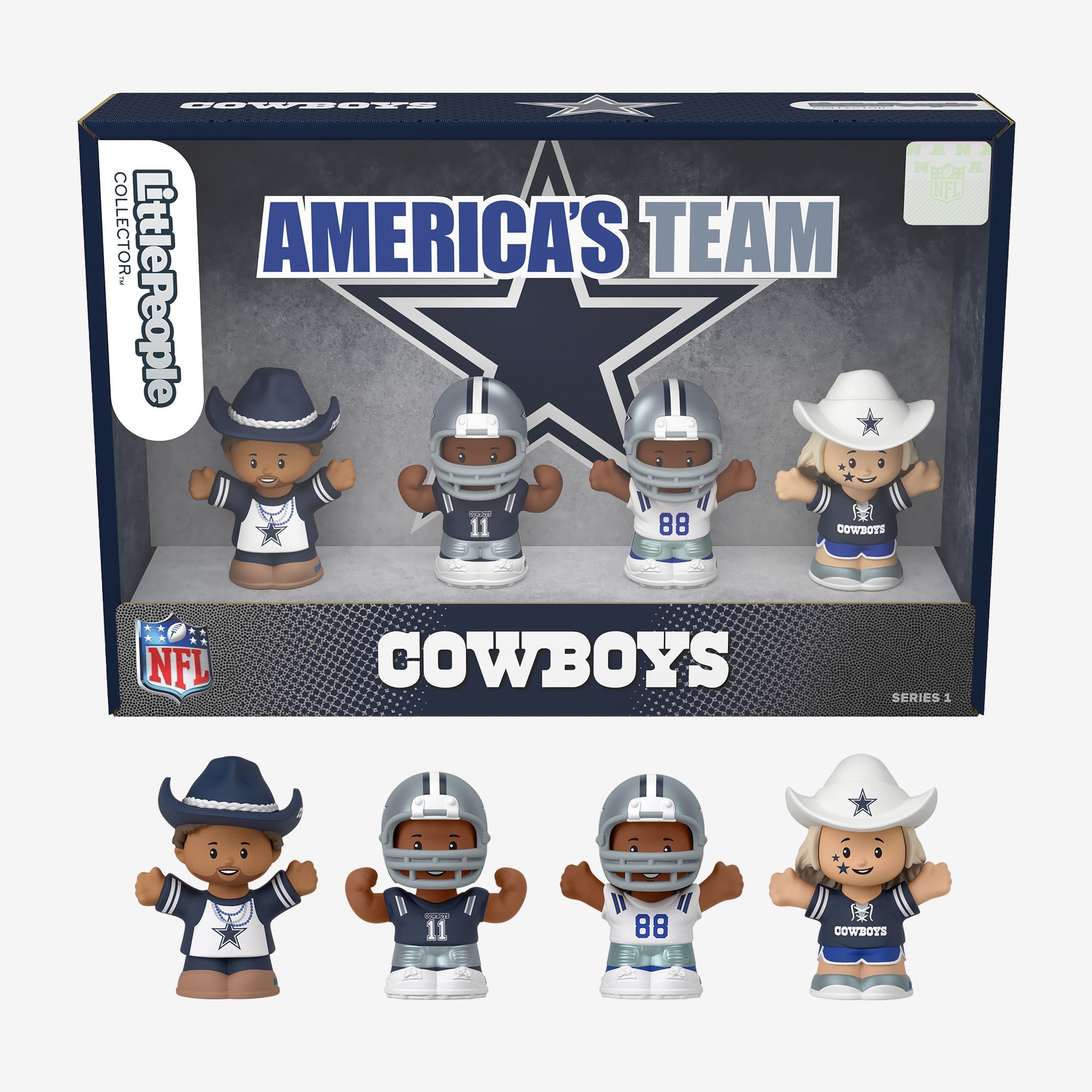 Targa Decorativa Dallas Cowboys Fan Creations 'Home Sweet Home', Legno MDF 15,2x30,5 Cm, Prodotto Ufficiale NFL