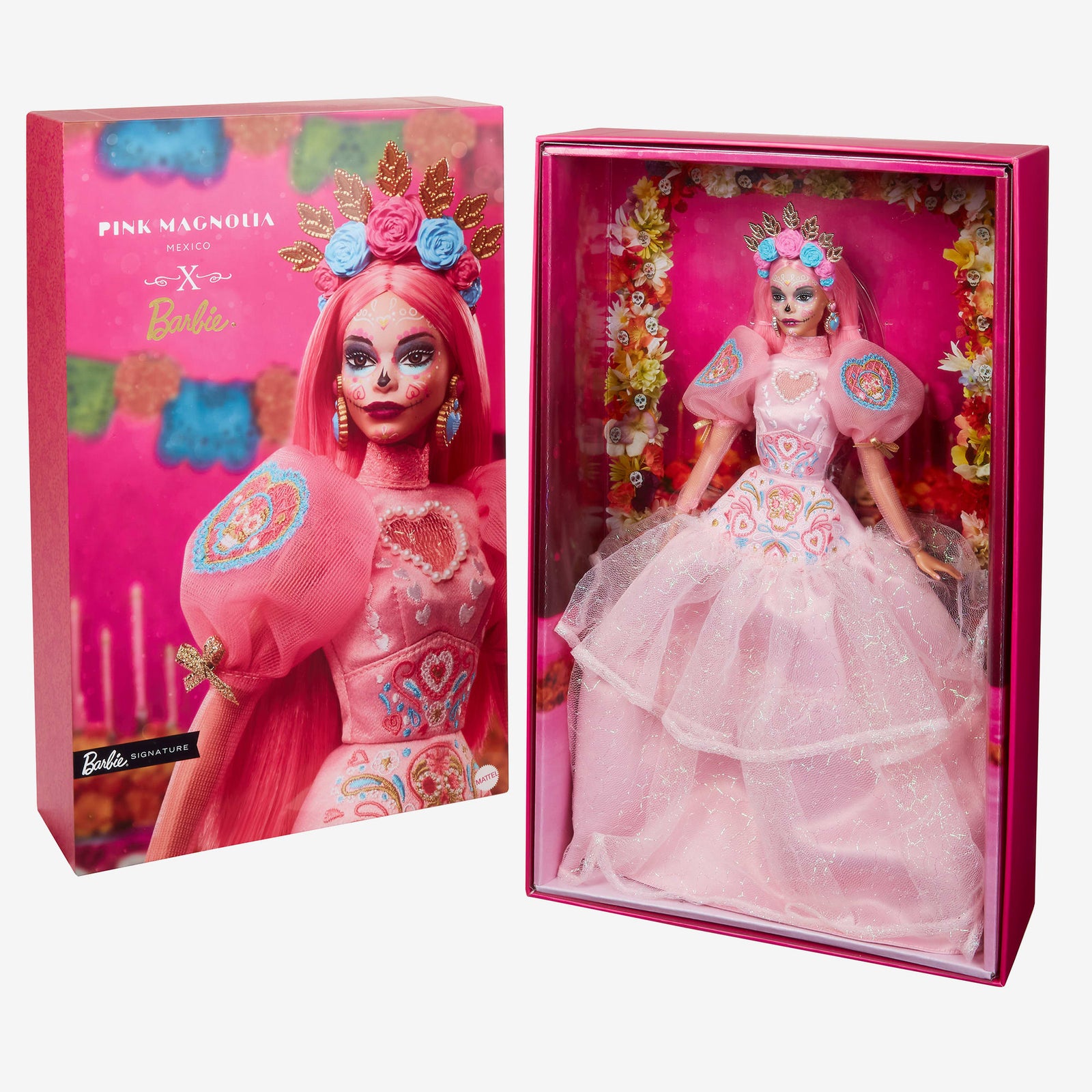 2023 Día De Muertos Barbie x Pink Magnolia Doll